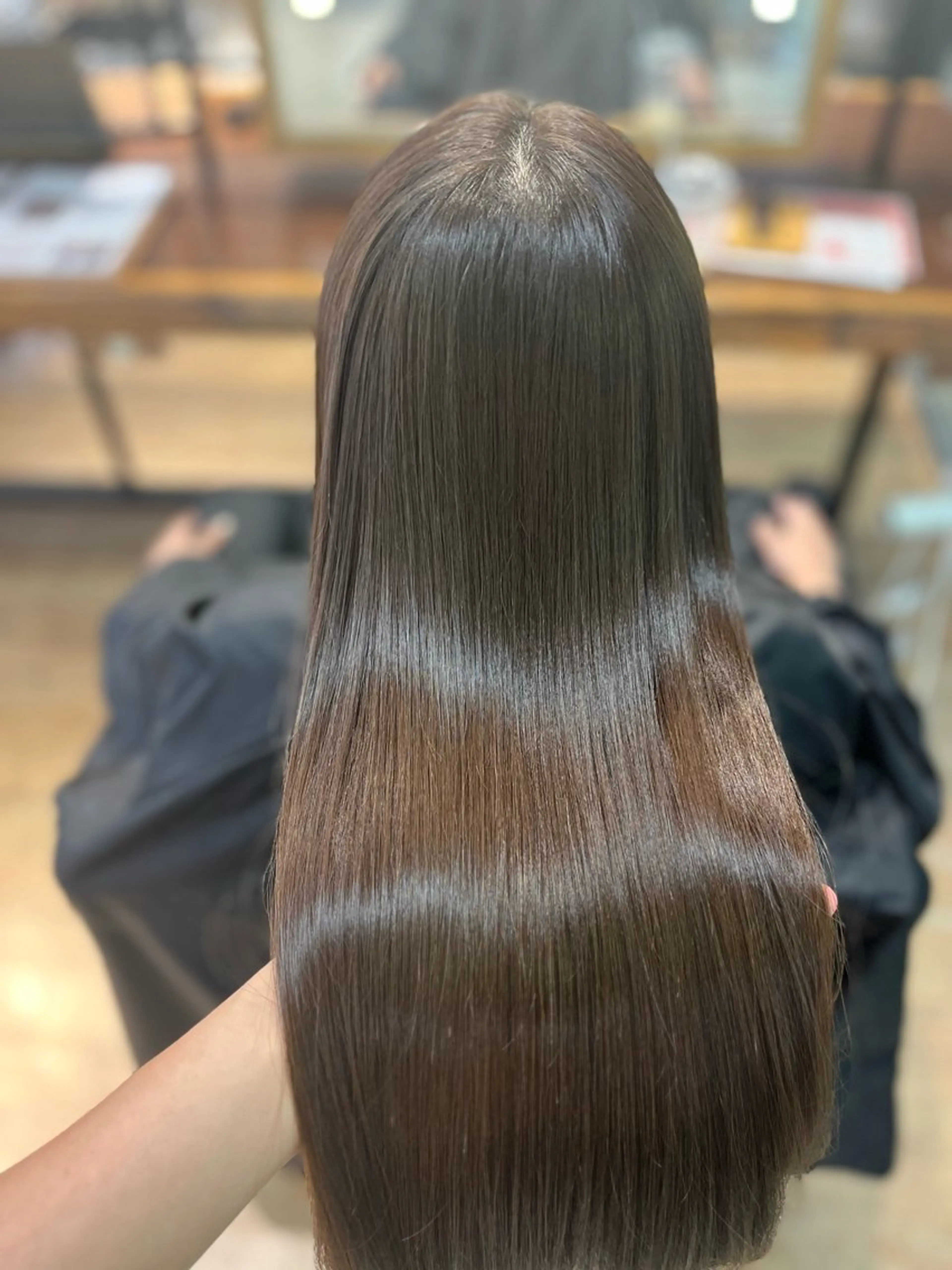 ロング 縮毛矯正 トリートメント 顔まわり🤍小顔 カット🤍みさきのヘアスタイル