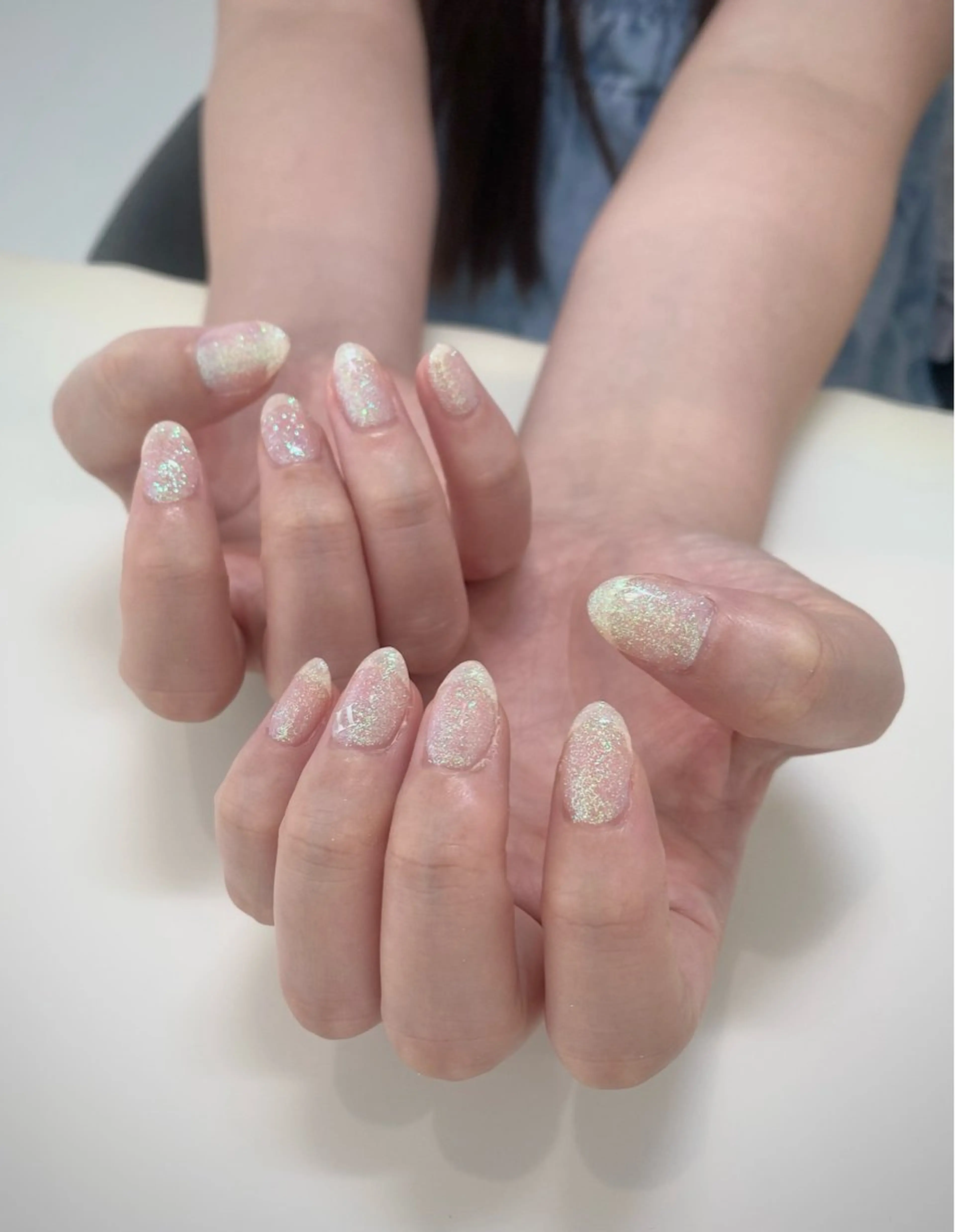 ネイル キラキラネイル 夏ネイル ハンドネイル M yuuiのネイルデザイン