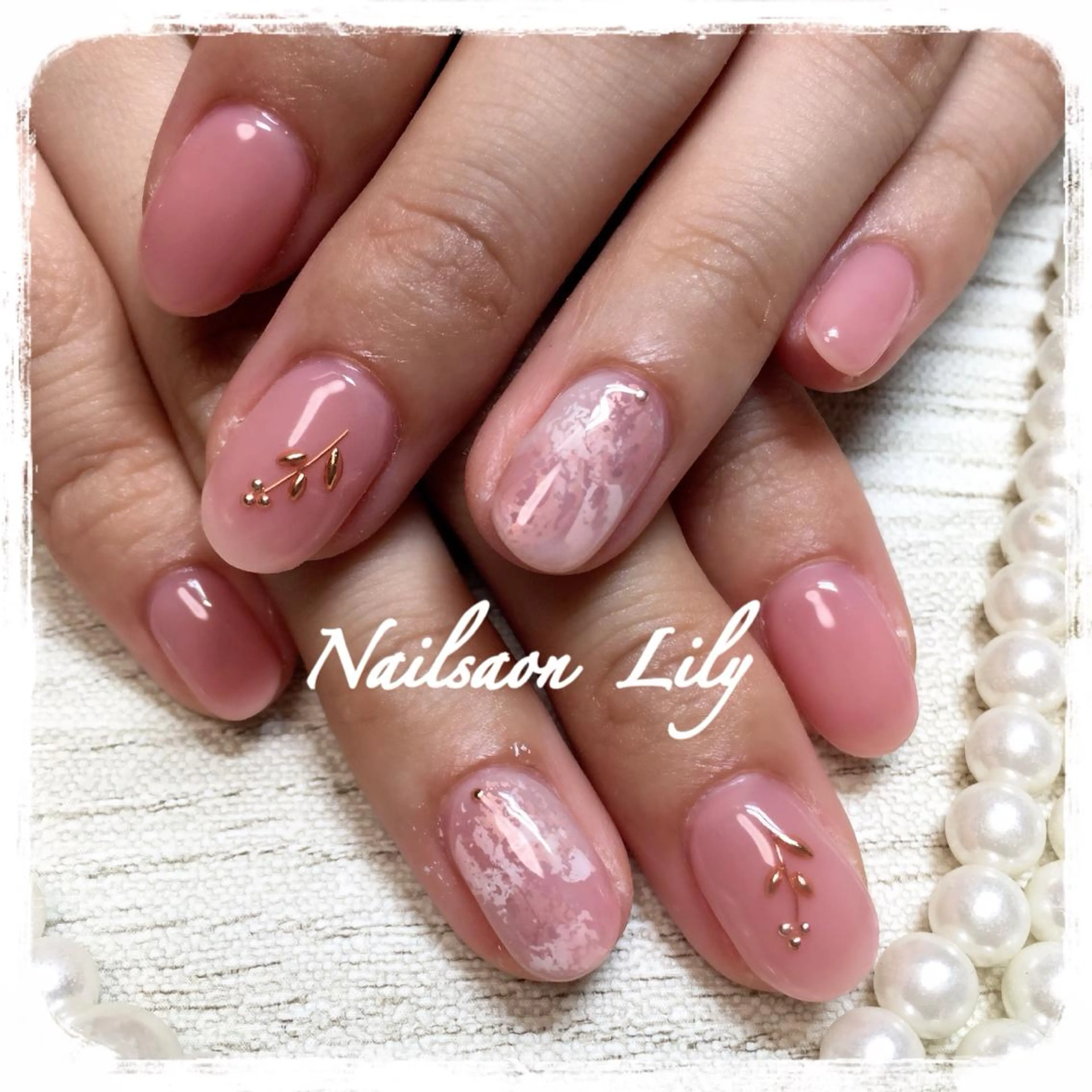 ネイル アートネイル シンプルネイル ハンドネイル Nailsalon Lilyのネイルデザイン