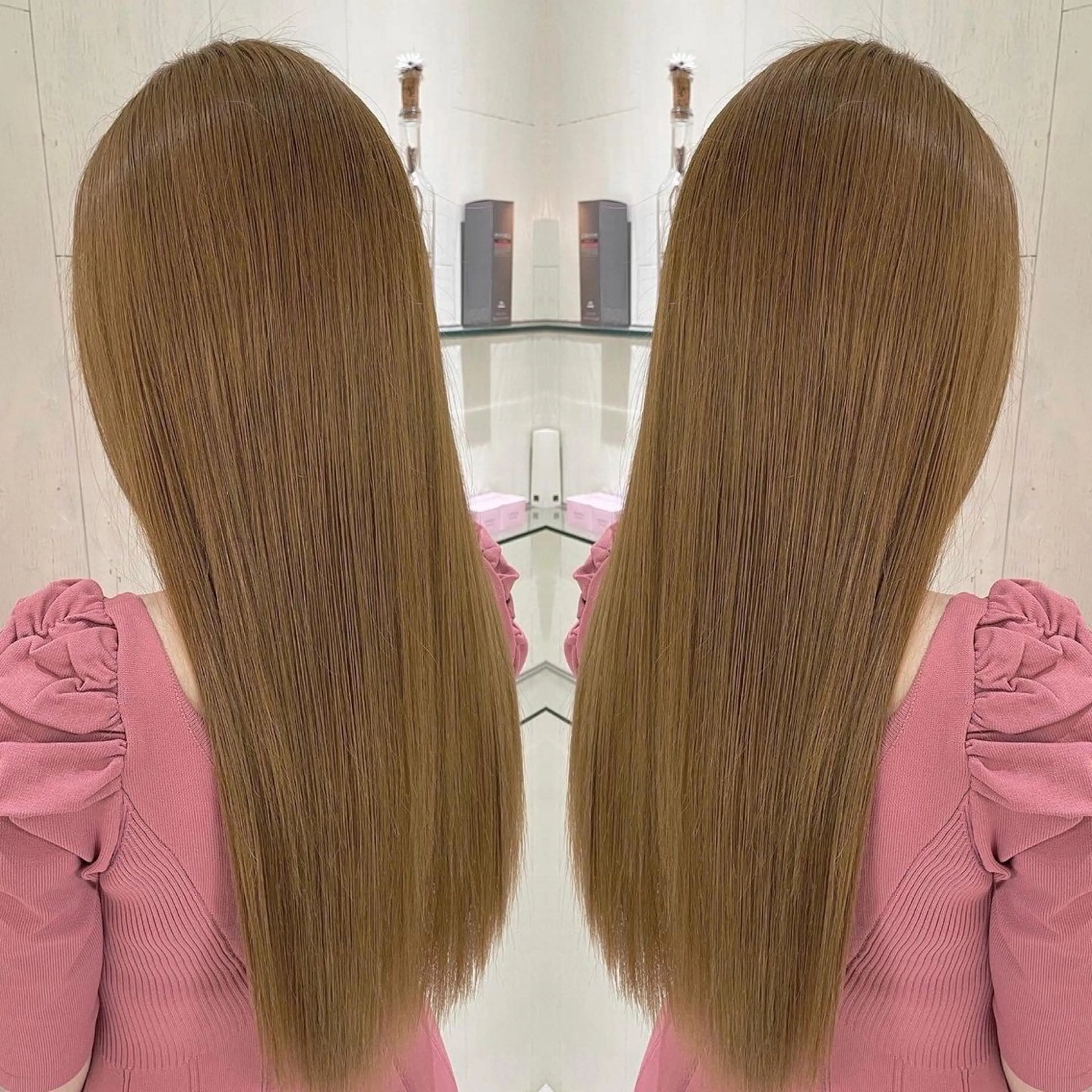 ロング カラー アッシュ 外国人風カラー レイヤーカット トリートメント カット ヘアカラー トリートメント 河合秀明/ショート /ボブ/レイヤーのヘアスタイル