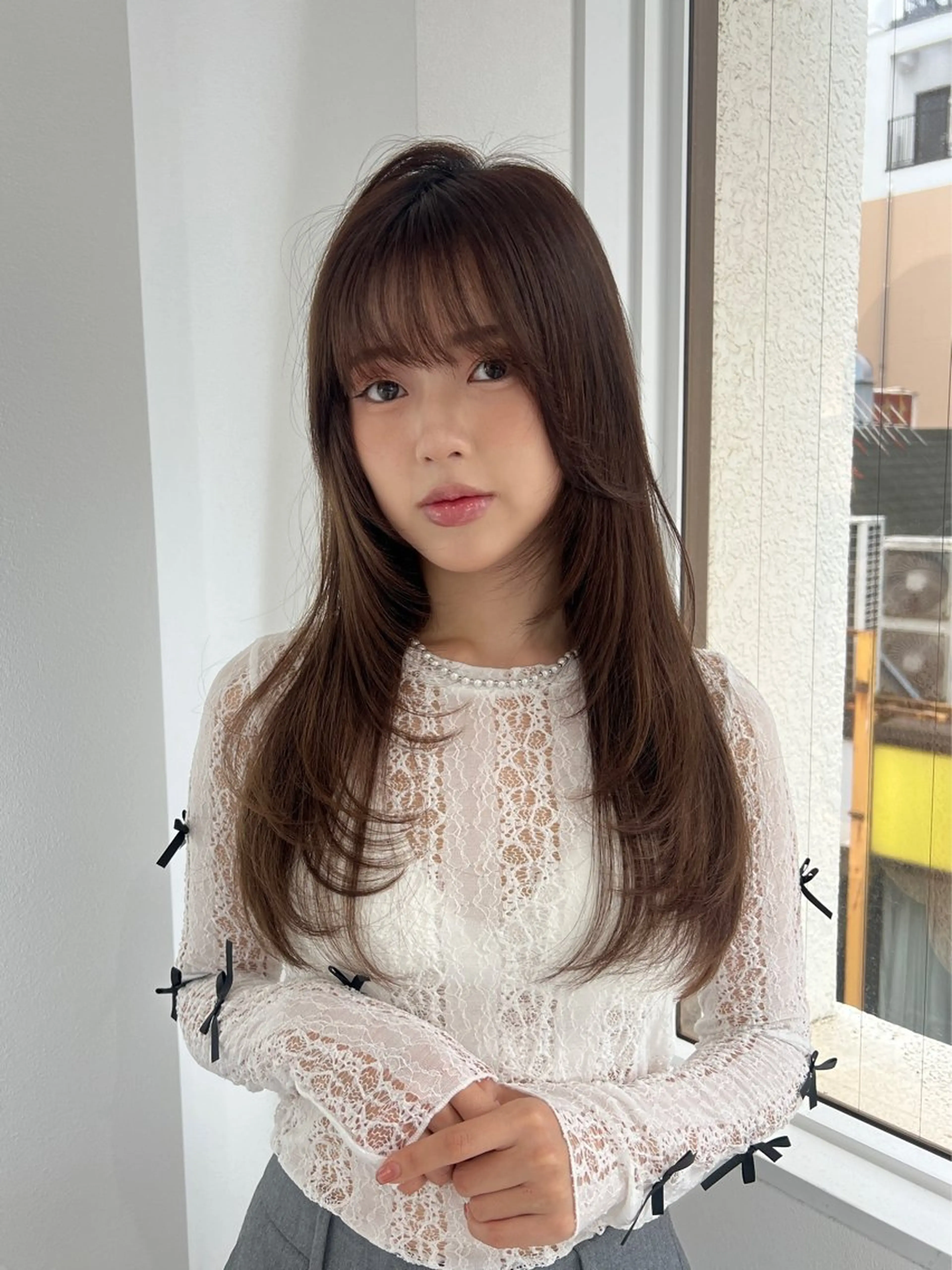 ロング 💖韓国風💖 レイヤー/LISAのヘアスタイル