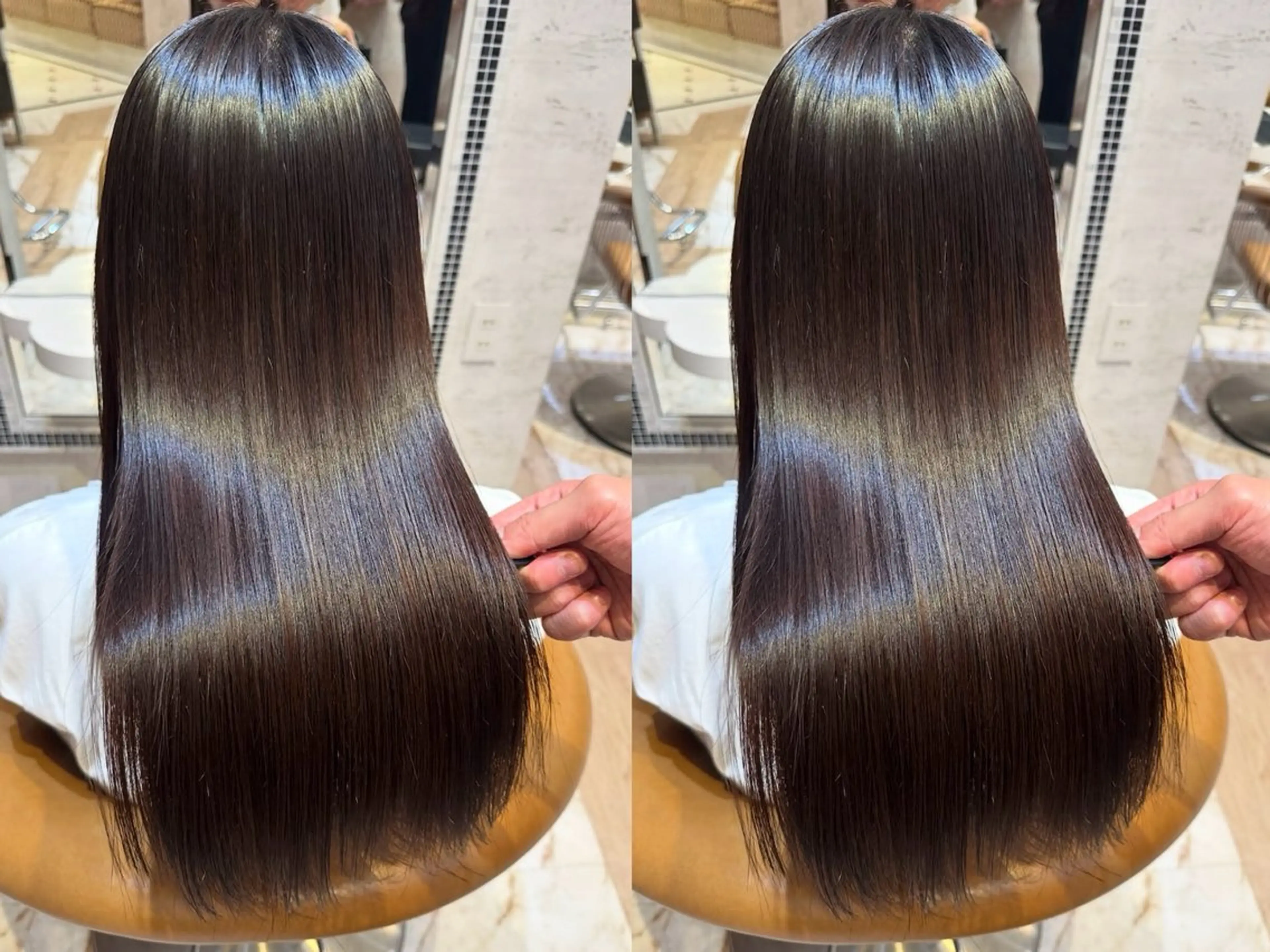 縮毛矯正 トリートメント 透明感カラー 韓国レイヤー/松沢のヘアスタイル