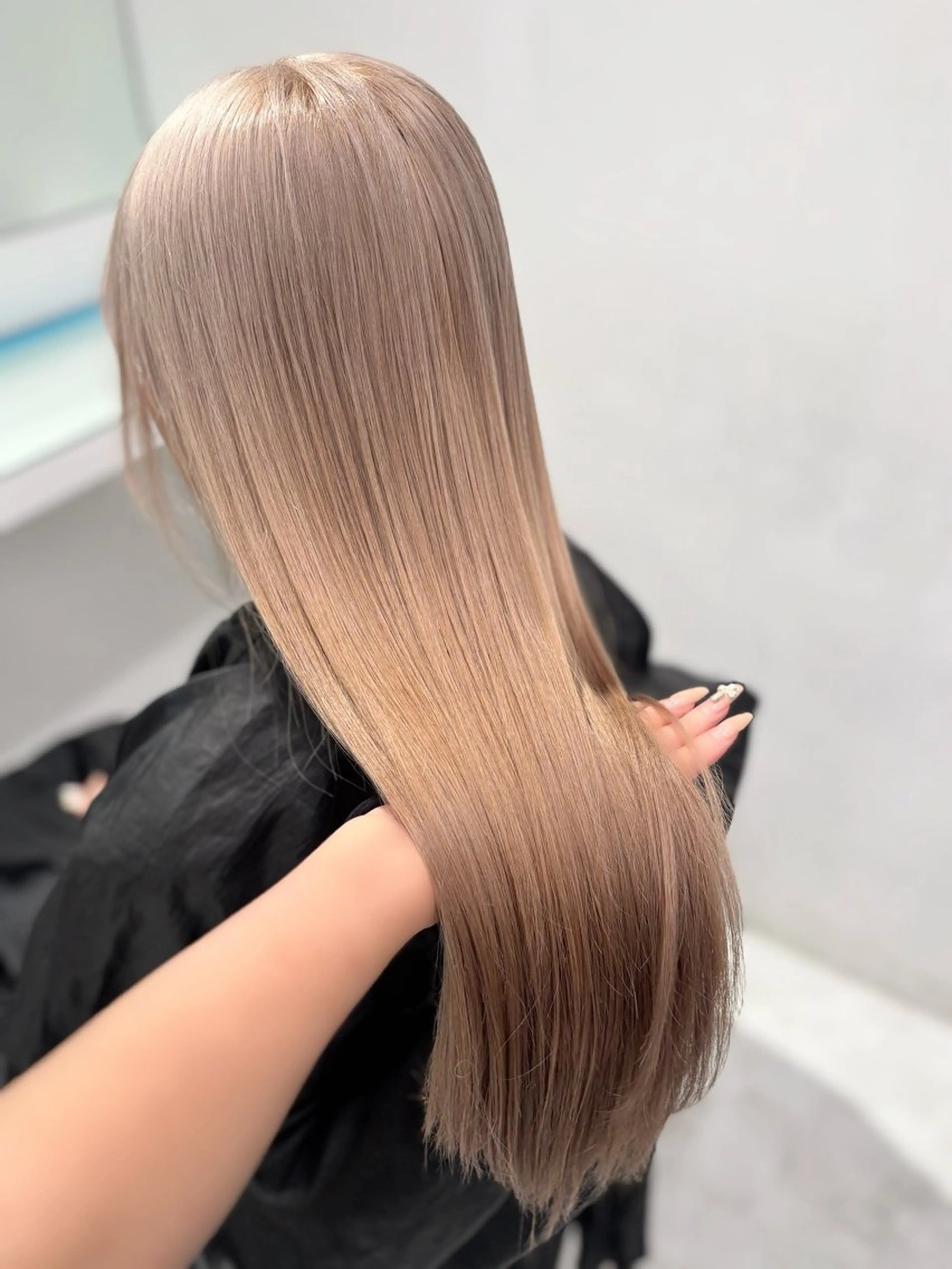 ロング カラー ヘアカラー トリートメント 💖ミルクティー💖 あかり💖のヘアスタイル