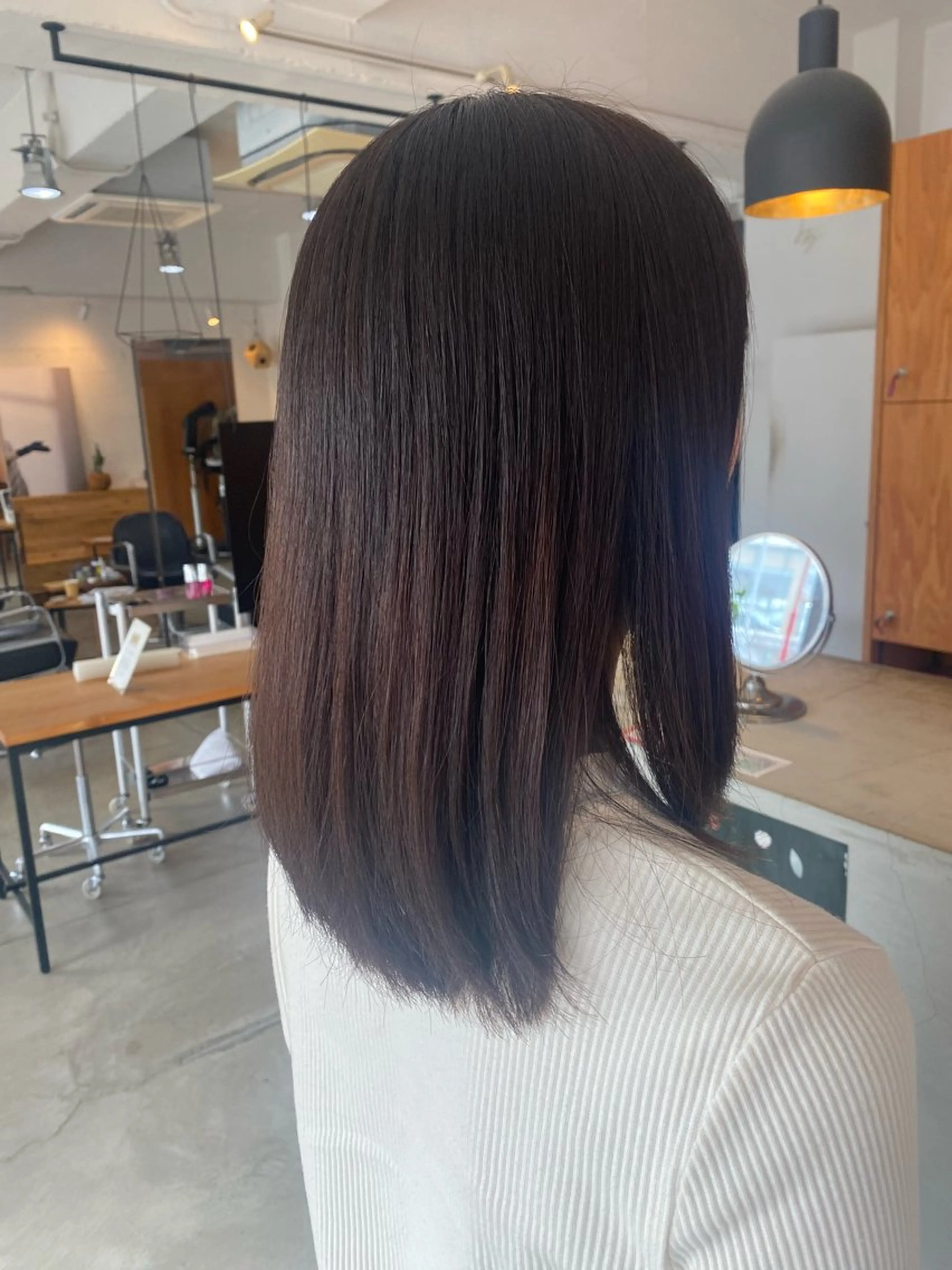 セミロング コマド所属・福島 優夢のヘアスタイル