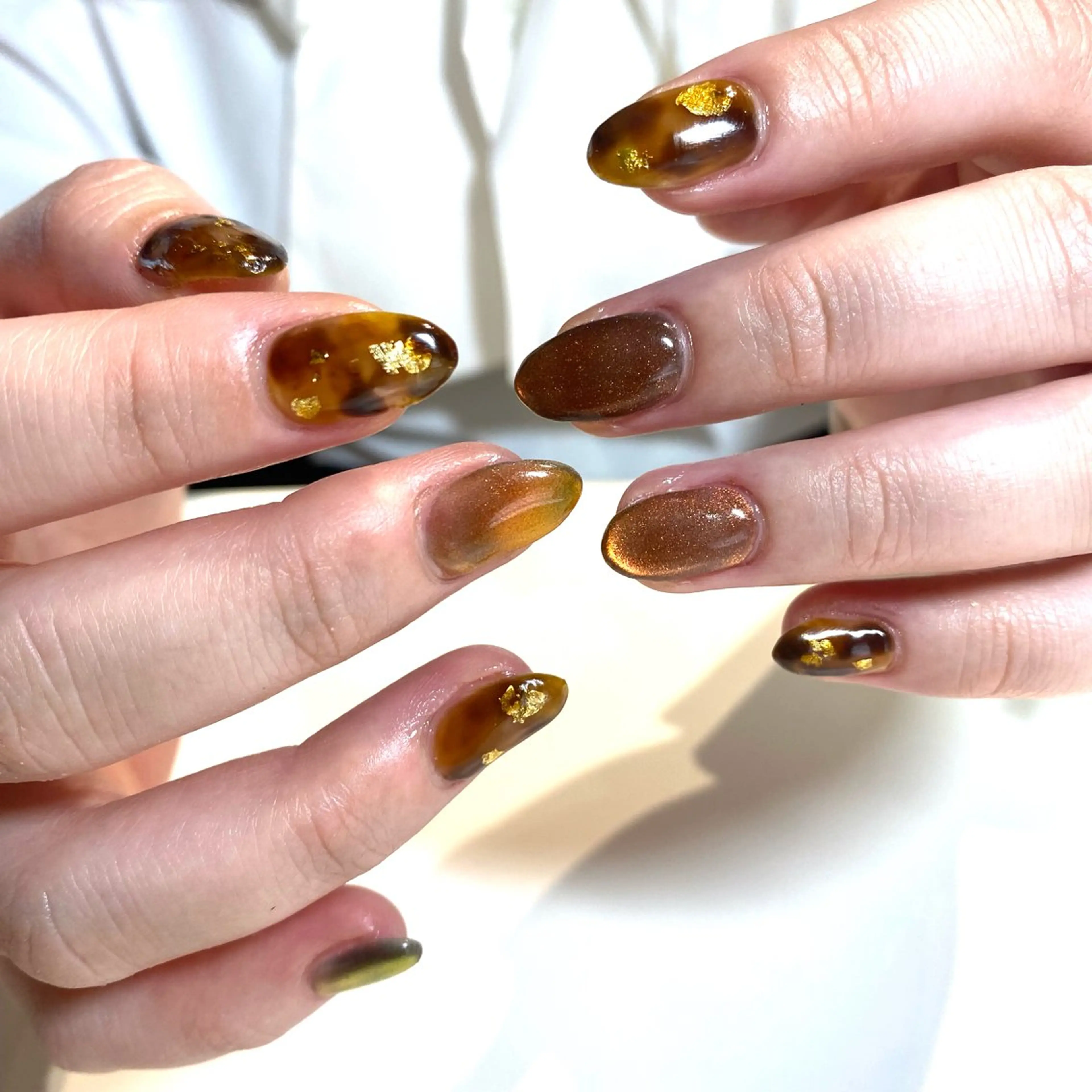 ネイル フットネイル フレンチネイル ジェルネイル グラデーション マグネットネイル ハンドネイル ヘアー.ネイル二刀流 misa🫧のヘアスタイル