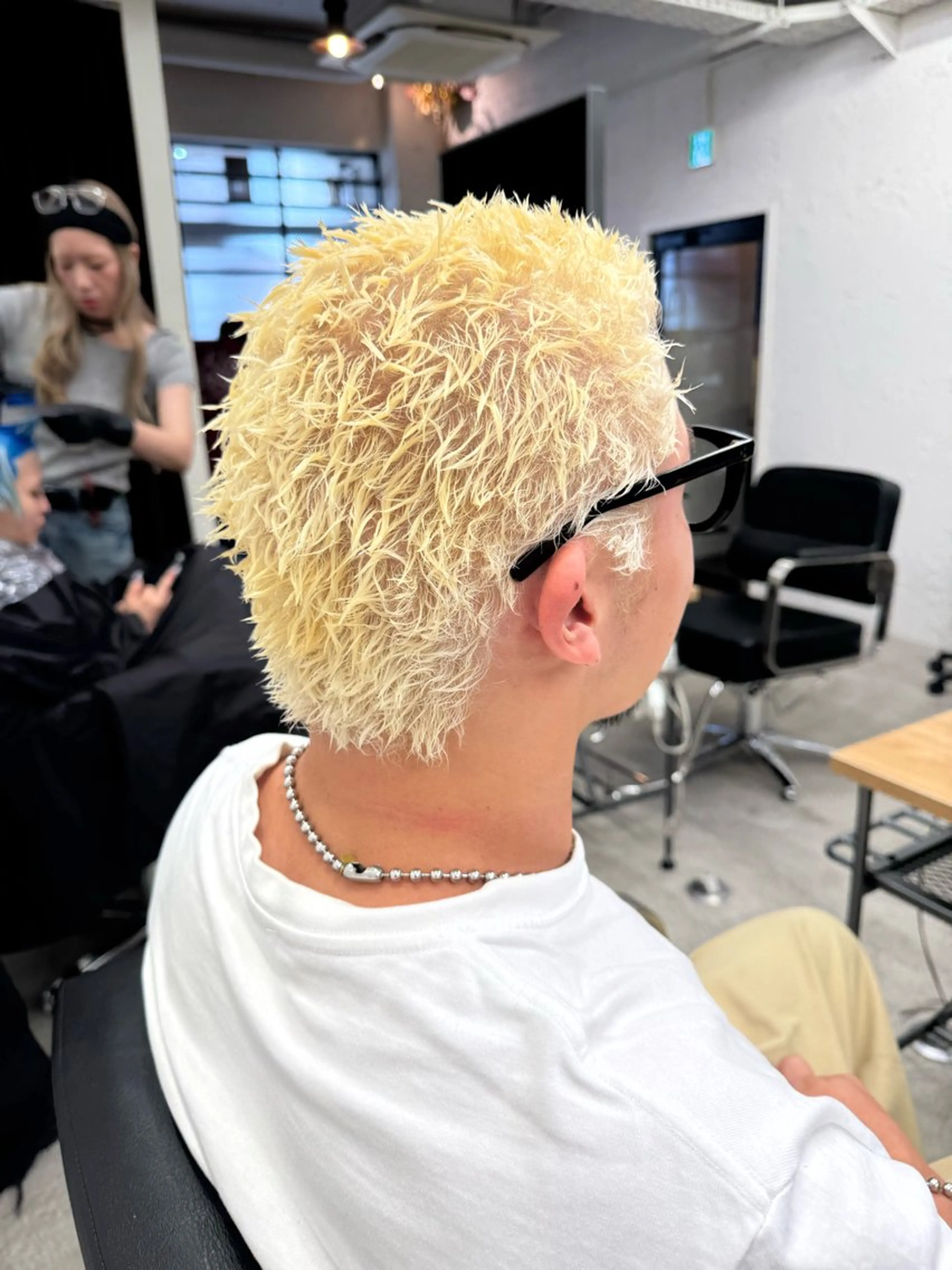 ショート カラー パーマ メンズ メンズパーマ カット ヘアカラー パーマ 💈メンズ特化💈 TASUKUのヘアスタイル