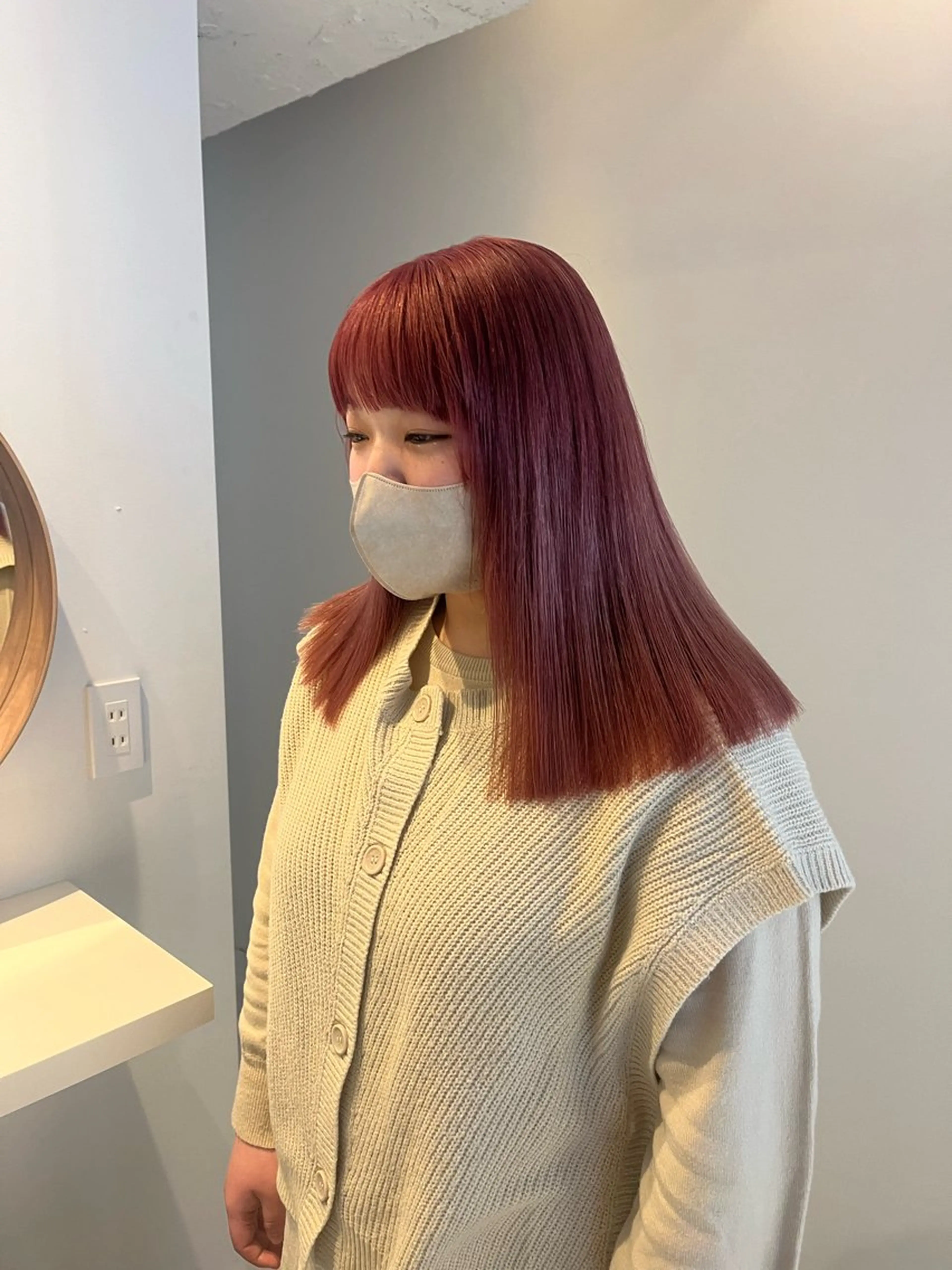 セミロング ALLYS 渋谷店所属・最高級の艶のある カラーmei🎨のヘアスタイル