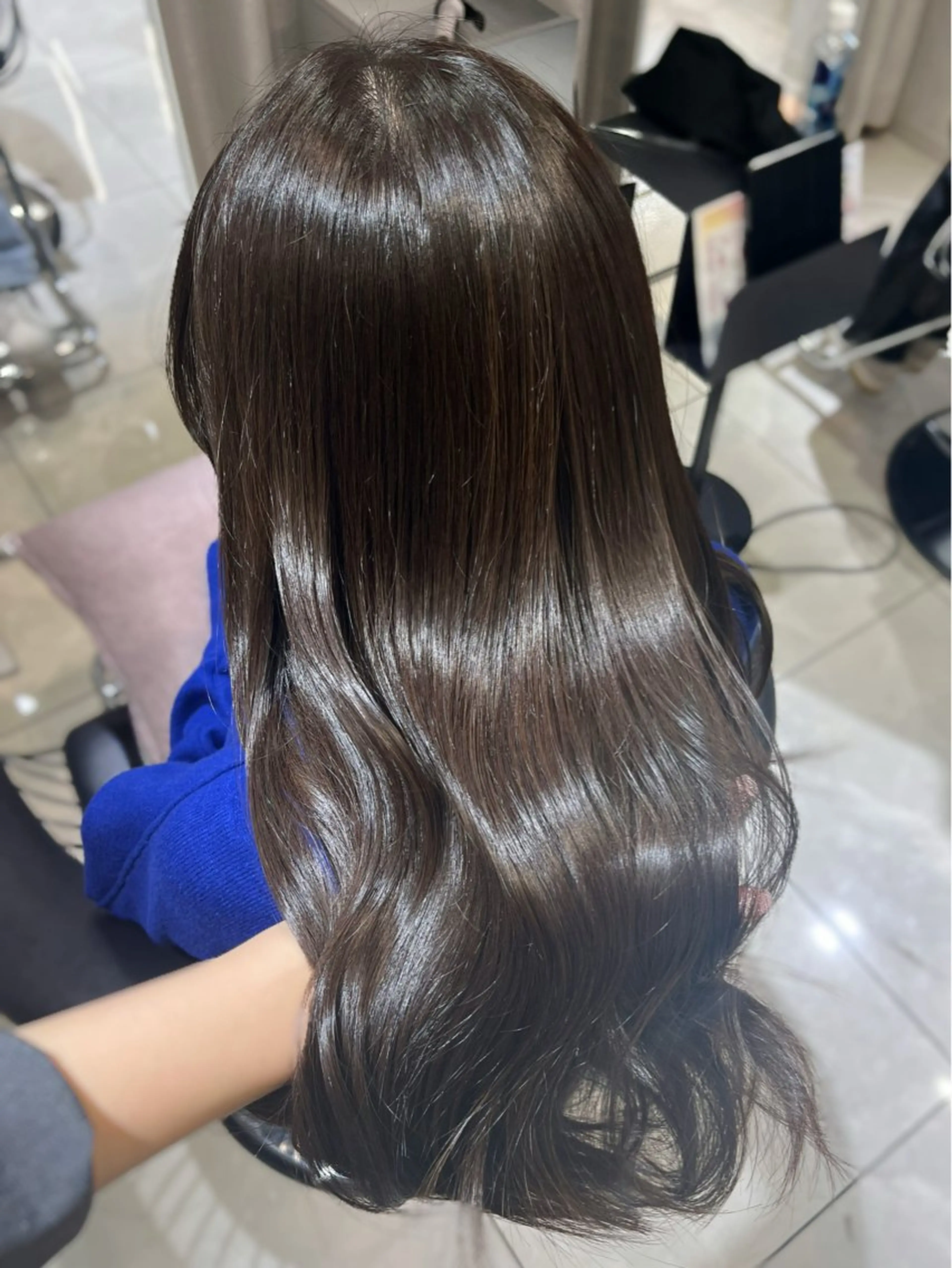 ロング カラー ブラウンカラー ショコラブラウン カット ヘアカラー トリートメント 韓国レイヤー×モテ髪 /MITSUKI🤍のヘアスタイル