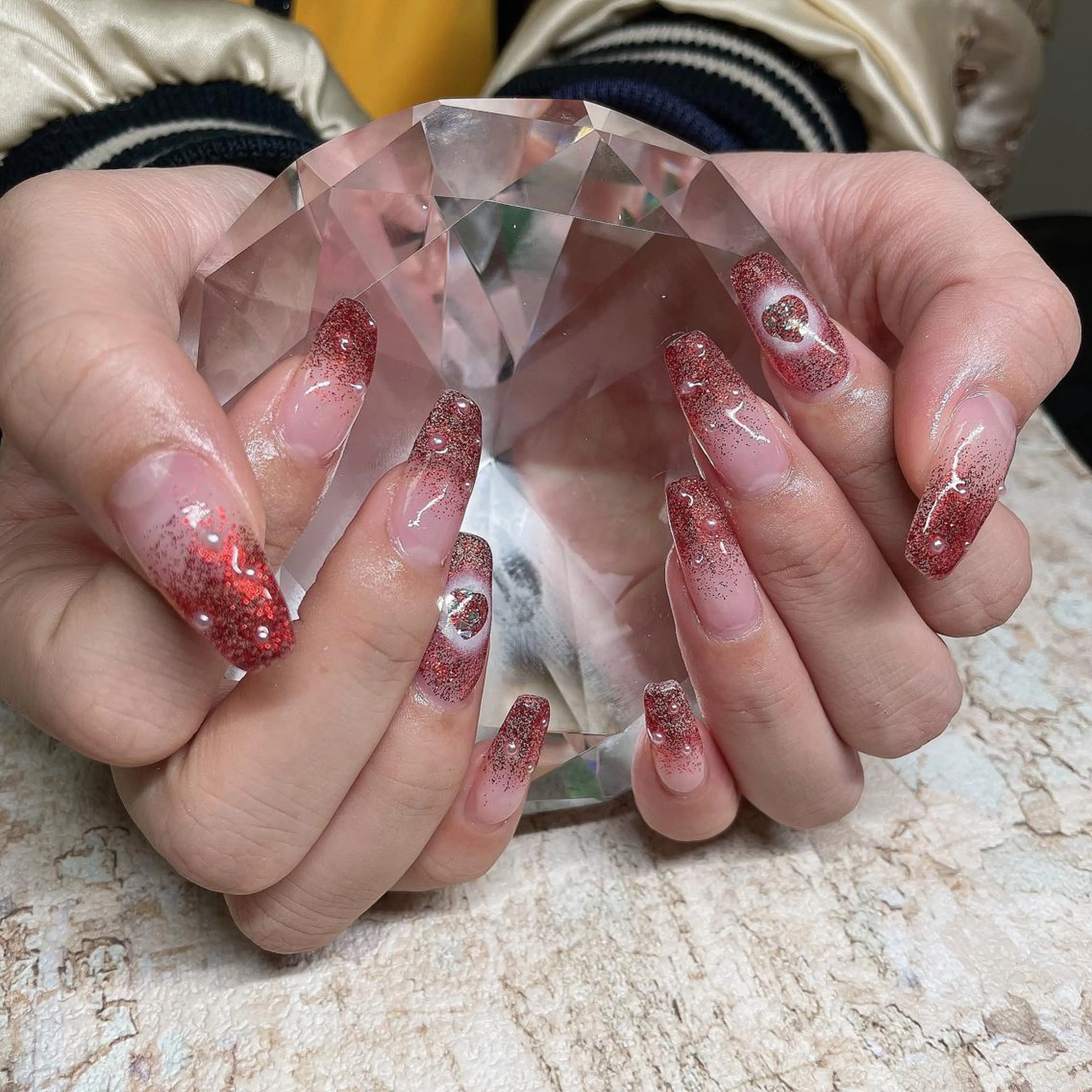 ネイル アートネイル フレンチネイル ジェルネイル グラデーション 韓国ネイル Nail room Bimano所属・Bimano seica♡+°のネイルデザイン