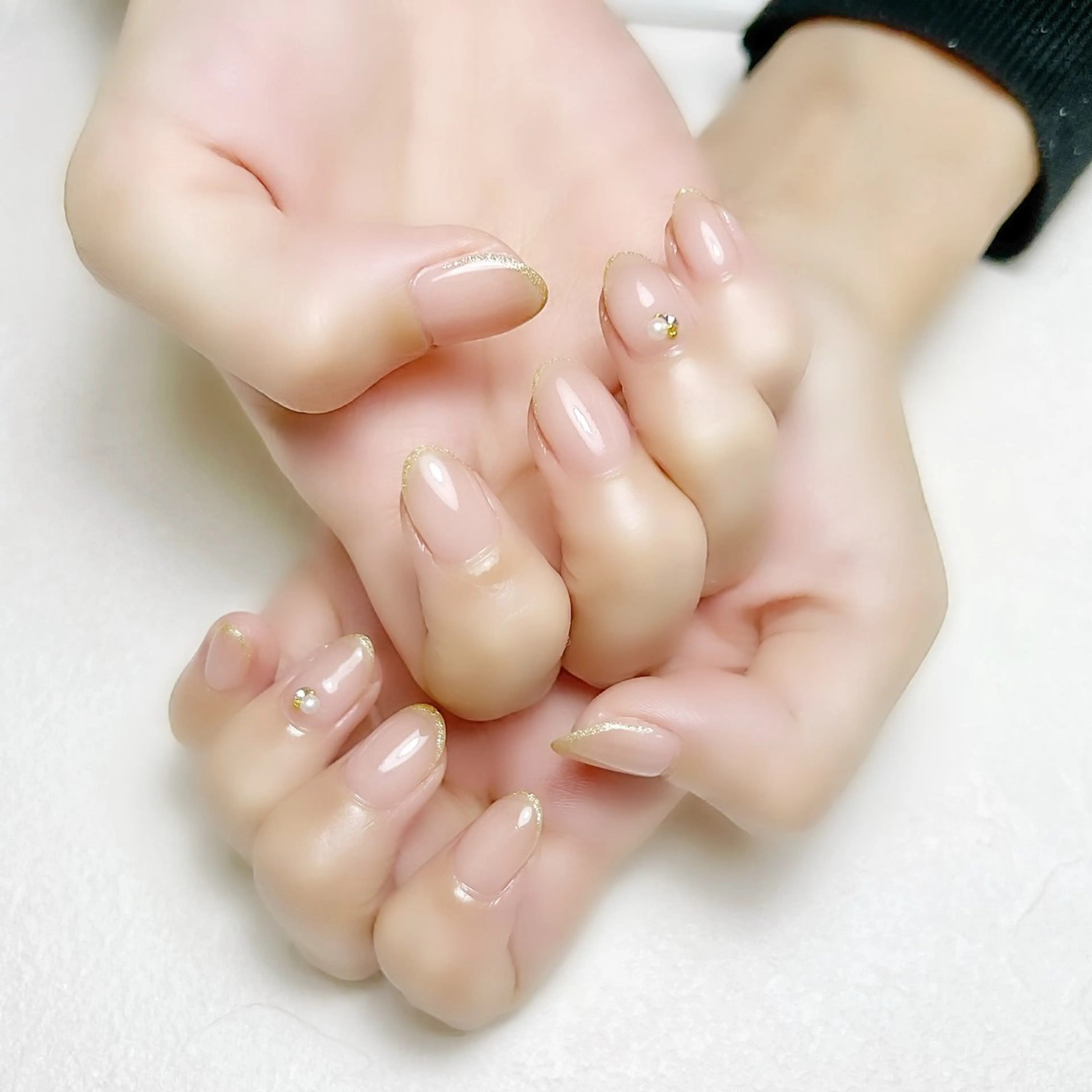 ネイル ラメ(グリッター) オフィスネイル ワンカラーネイル rouse nail RISATOのネイルデザイン