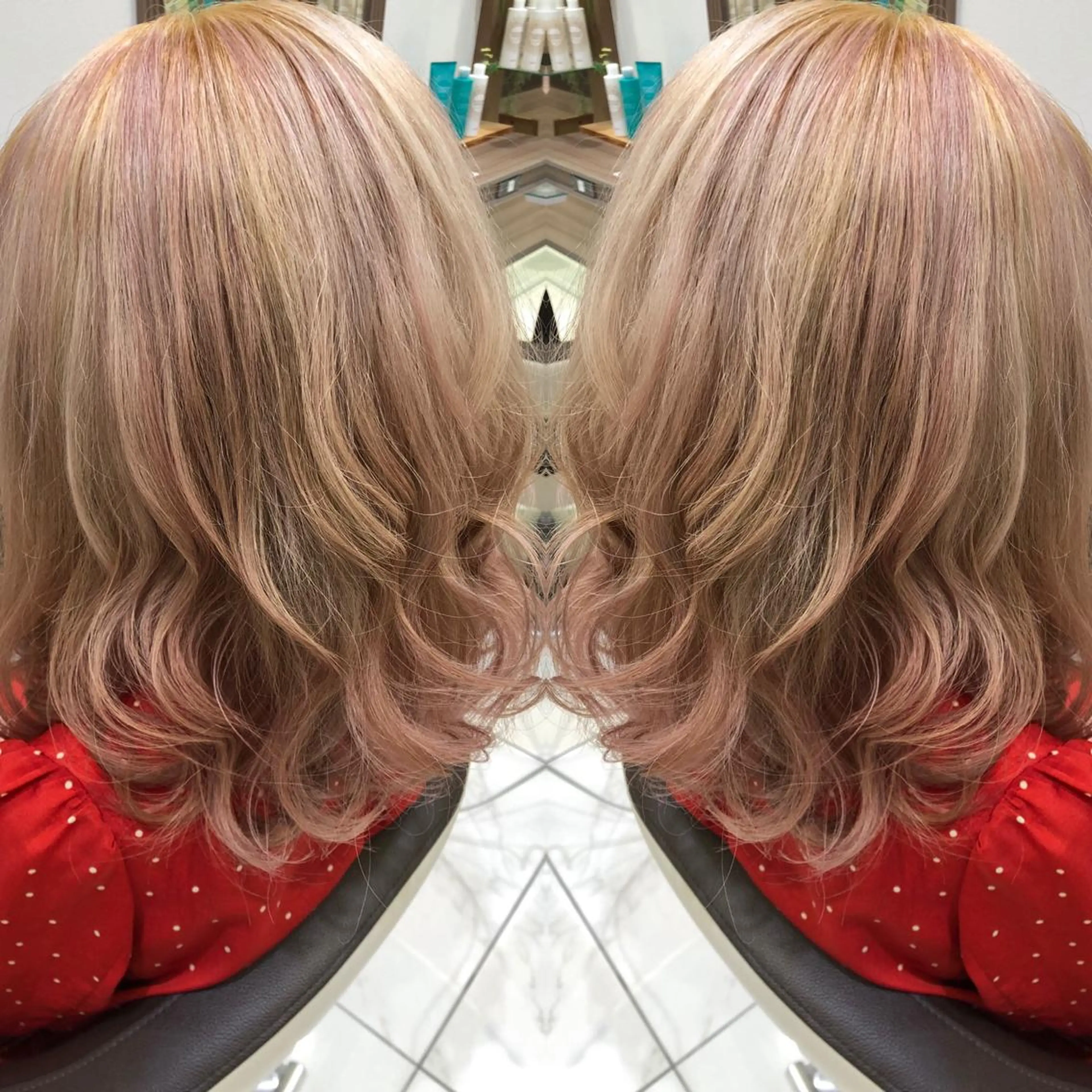 ミディアム 縮毛矯正/髪質改善 継続する美髪のヘアスタイル