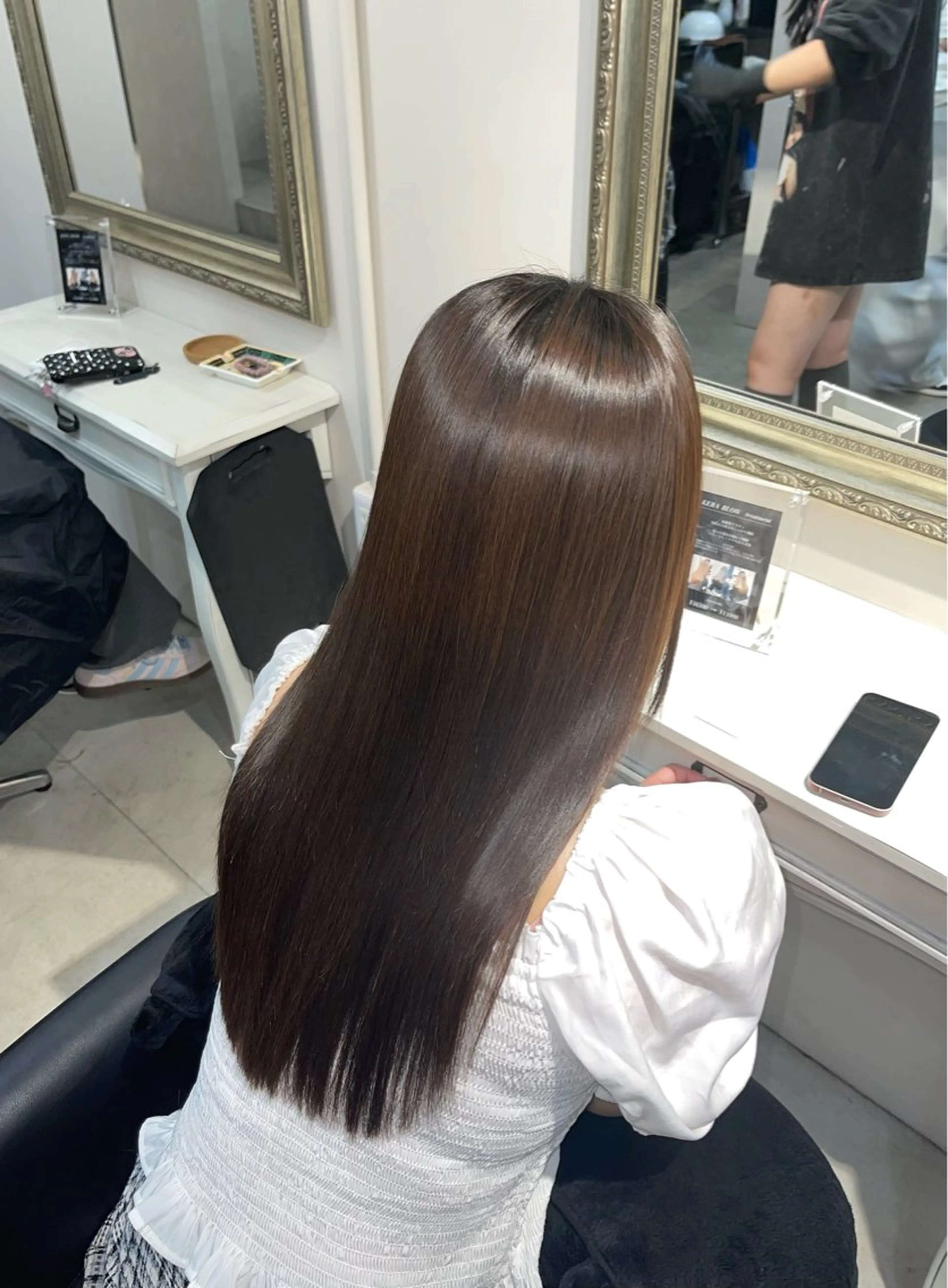 ロング 髪質改善 カット 縮毛矯正 堀江/韓国風🇰🇷 /艶髪/NENE🫧のヘアスタイル