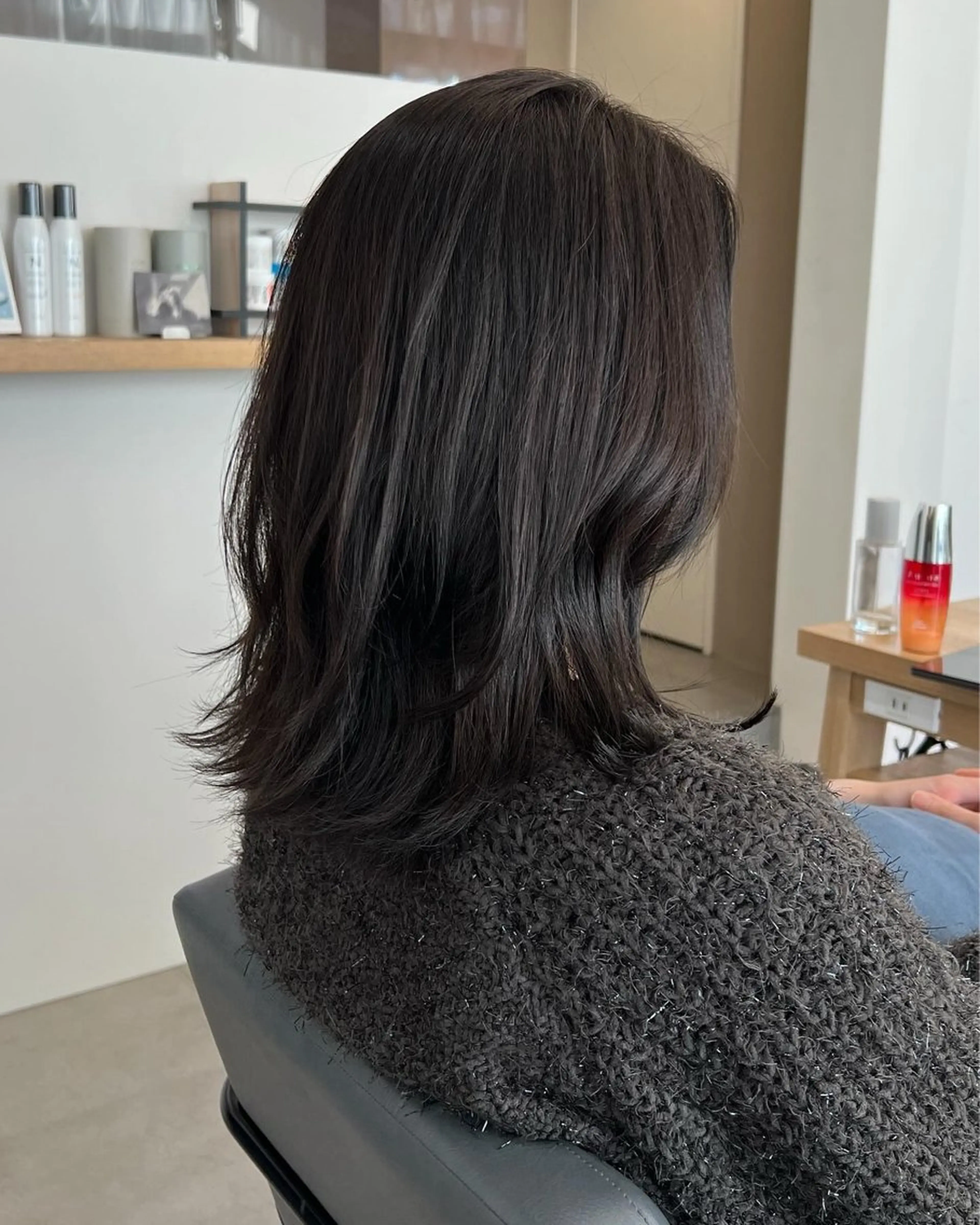 セミロング カラー カット ヘアカラー トリートメント タナカ マヤ/金沢八景のヘアスタイル