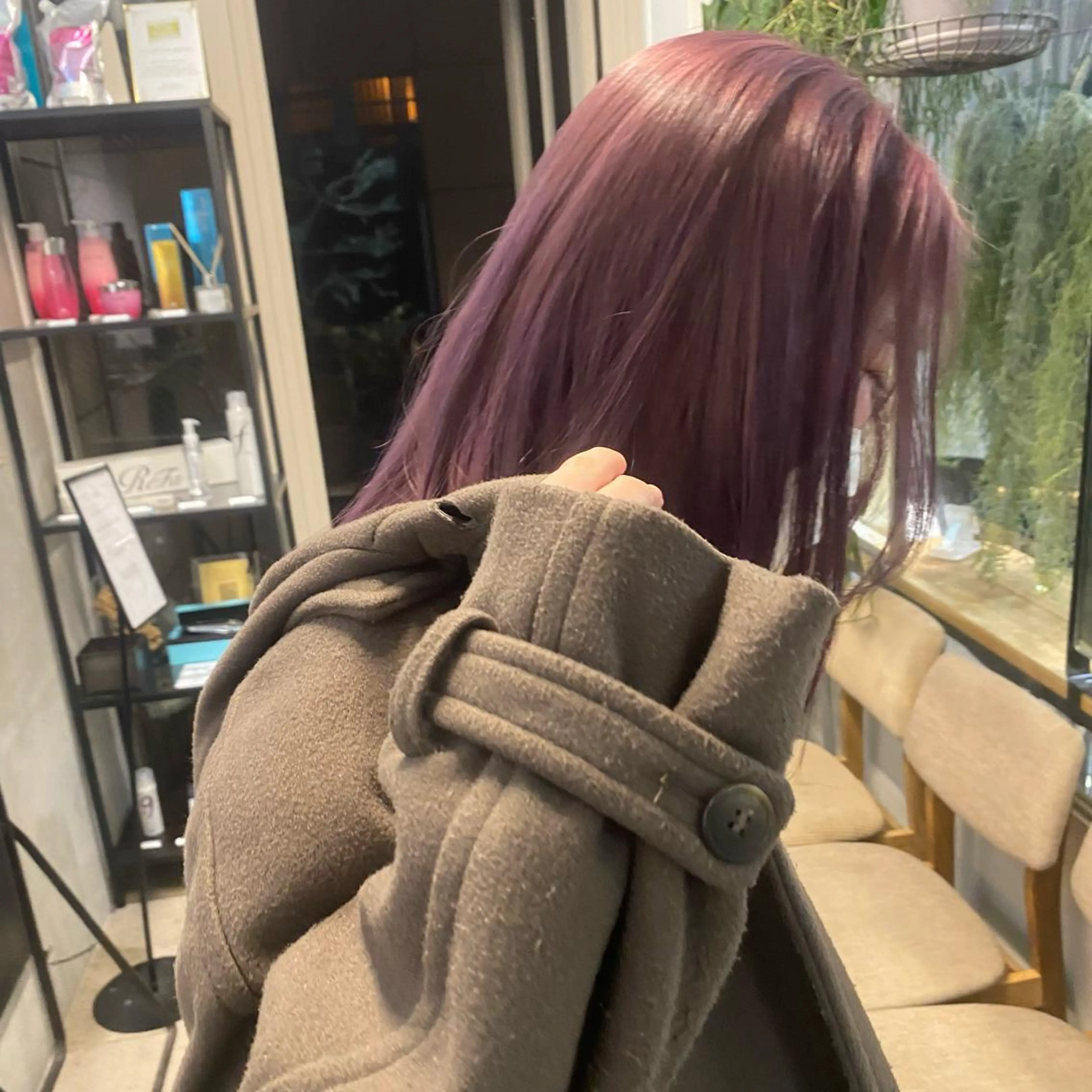 セミロング カラー ブリーチ 縮毛矯正/カラー ✨️Mariamuのヘアスタイル