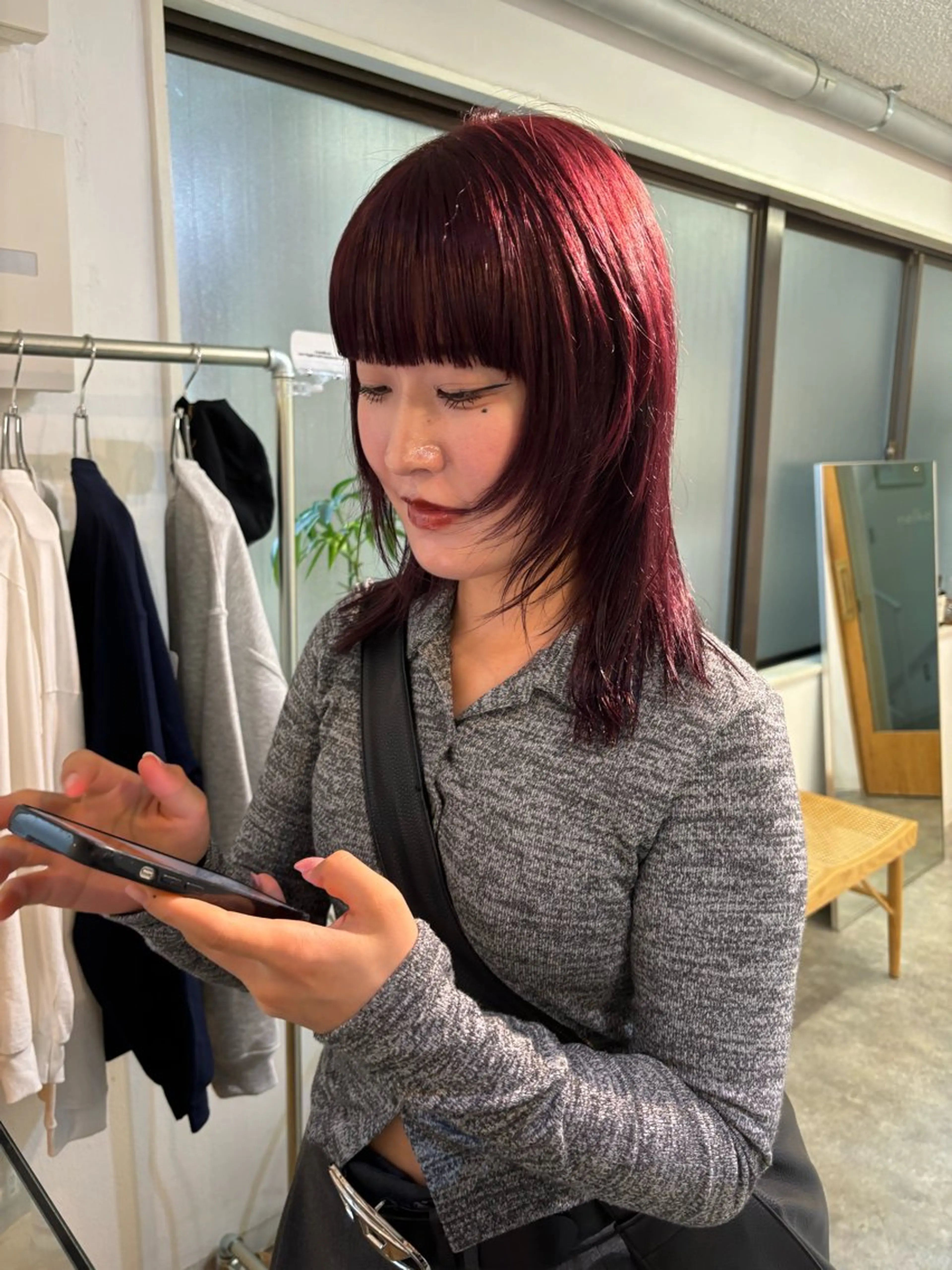 ミディアム カラー ヘアカラー sakura🌸 レイヤー/韓国ヘアのヘアスタイル