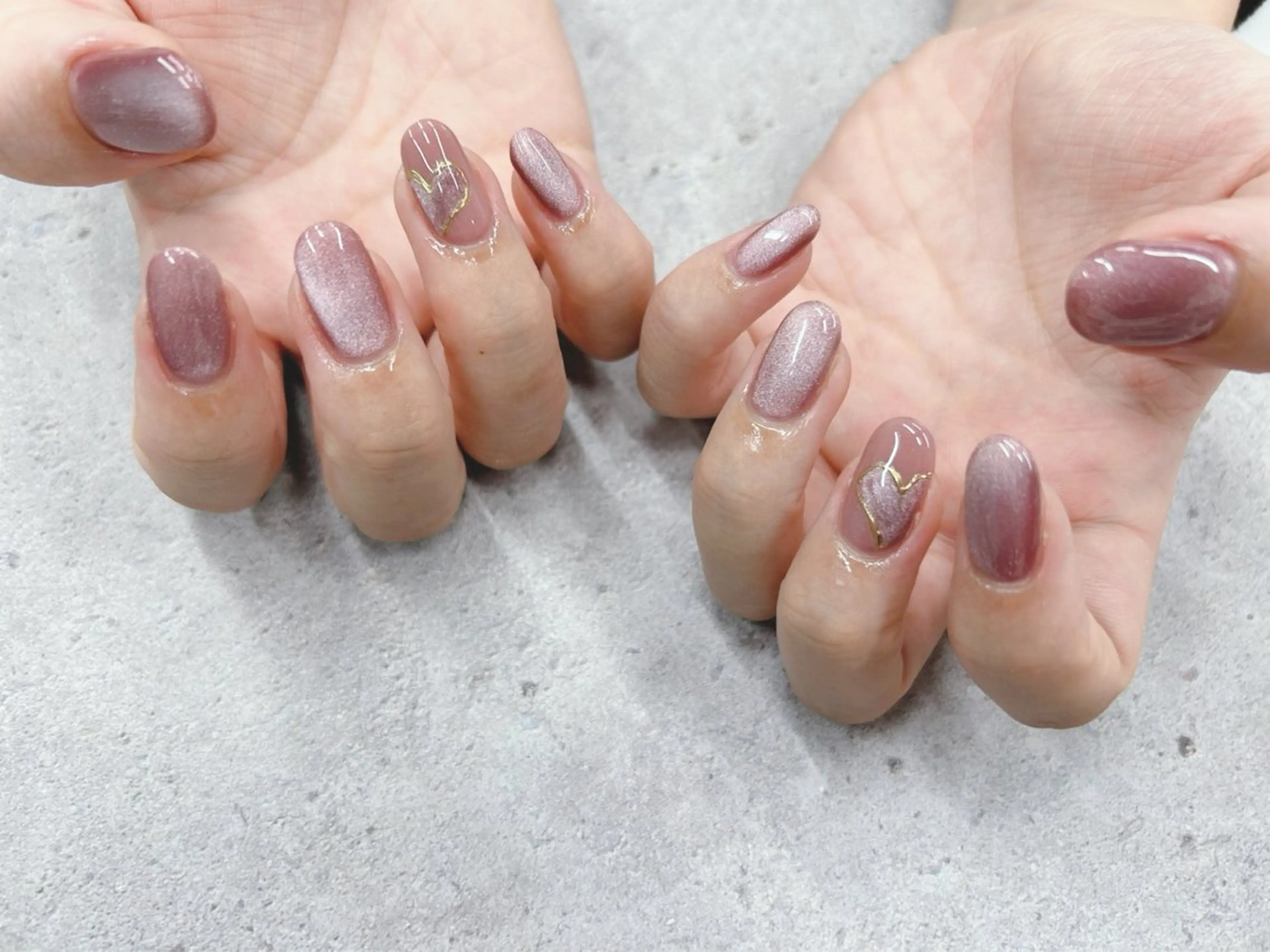 ネイル ハート ハンドネイル Nail Salon agré所属・agré ネイルサロン　アグレのネイルデザイン