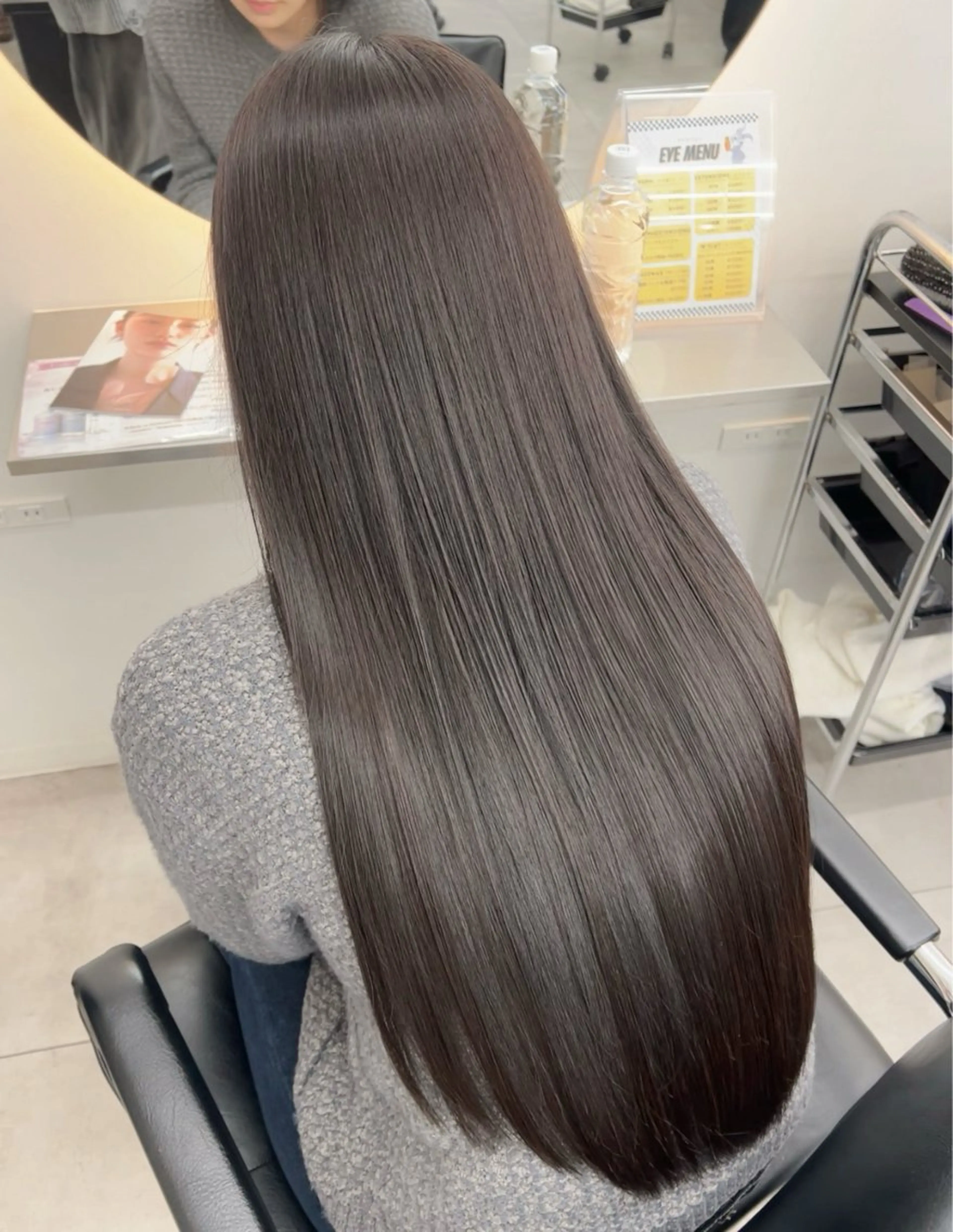 ロング カラー カット ヘアカラー トリートメント メンズパーマ特化/髪 質改善艶カラー/椿原のヘアスタイル