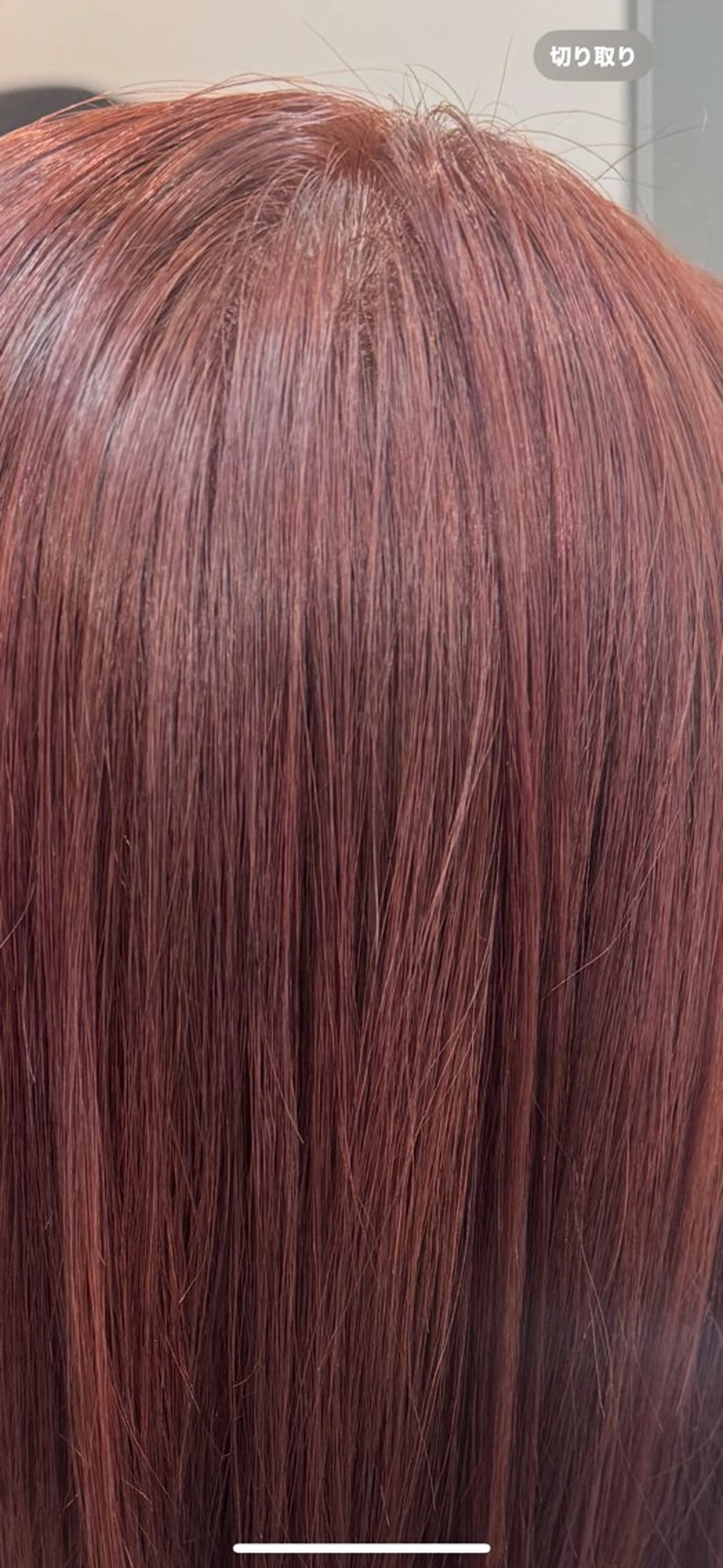 カラー レッドカラー 芝 﨑のヘアスタイル