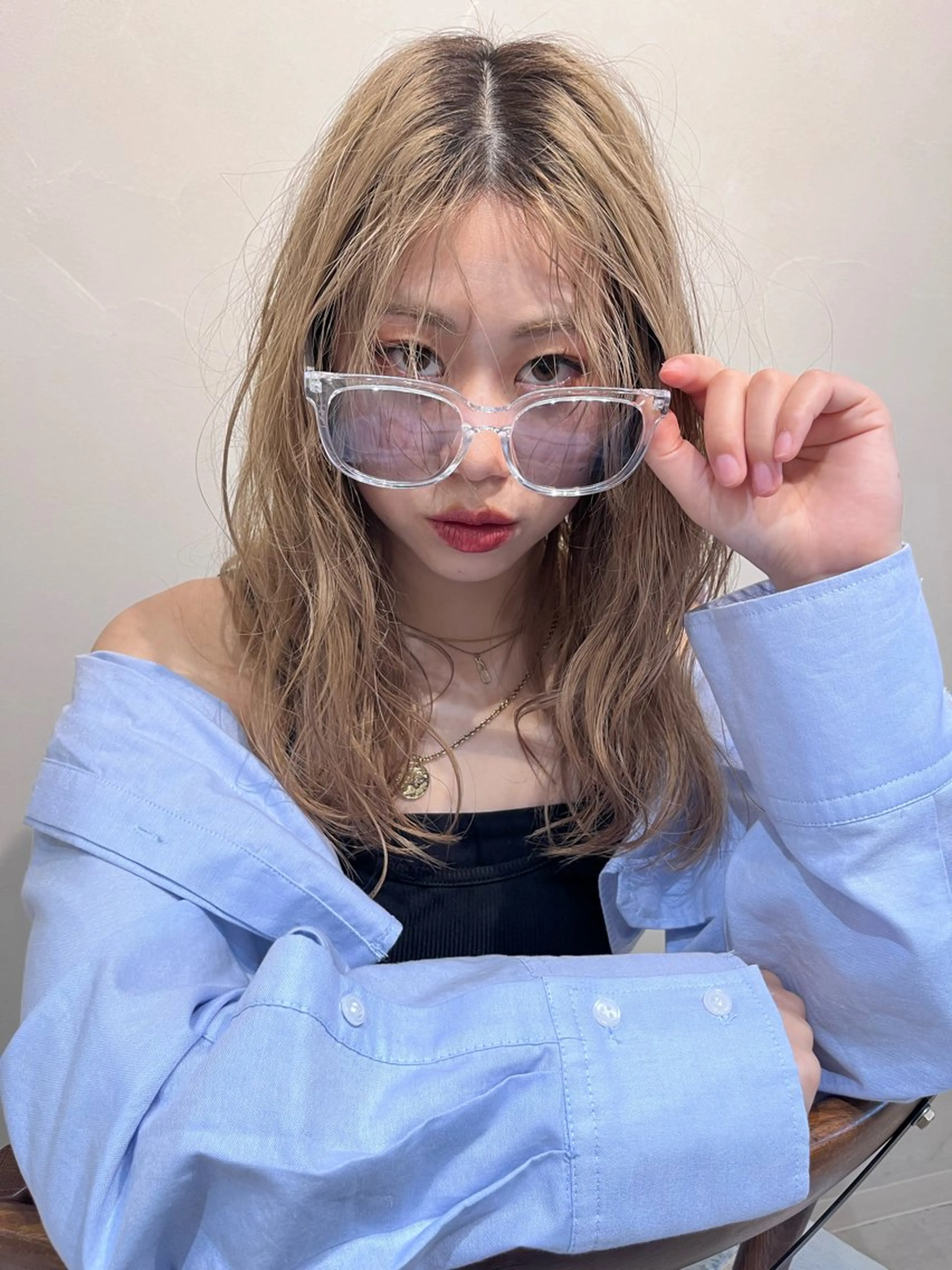 ロング カラー ハイトーンカラー 透明感カラー🫧🌈 似合わせカット✂︎のヘアスタイル