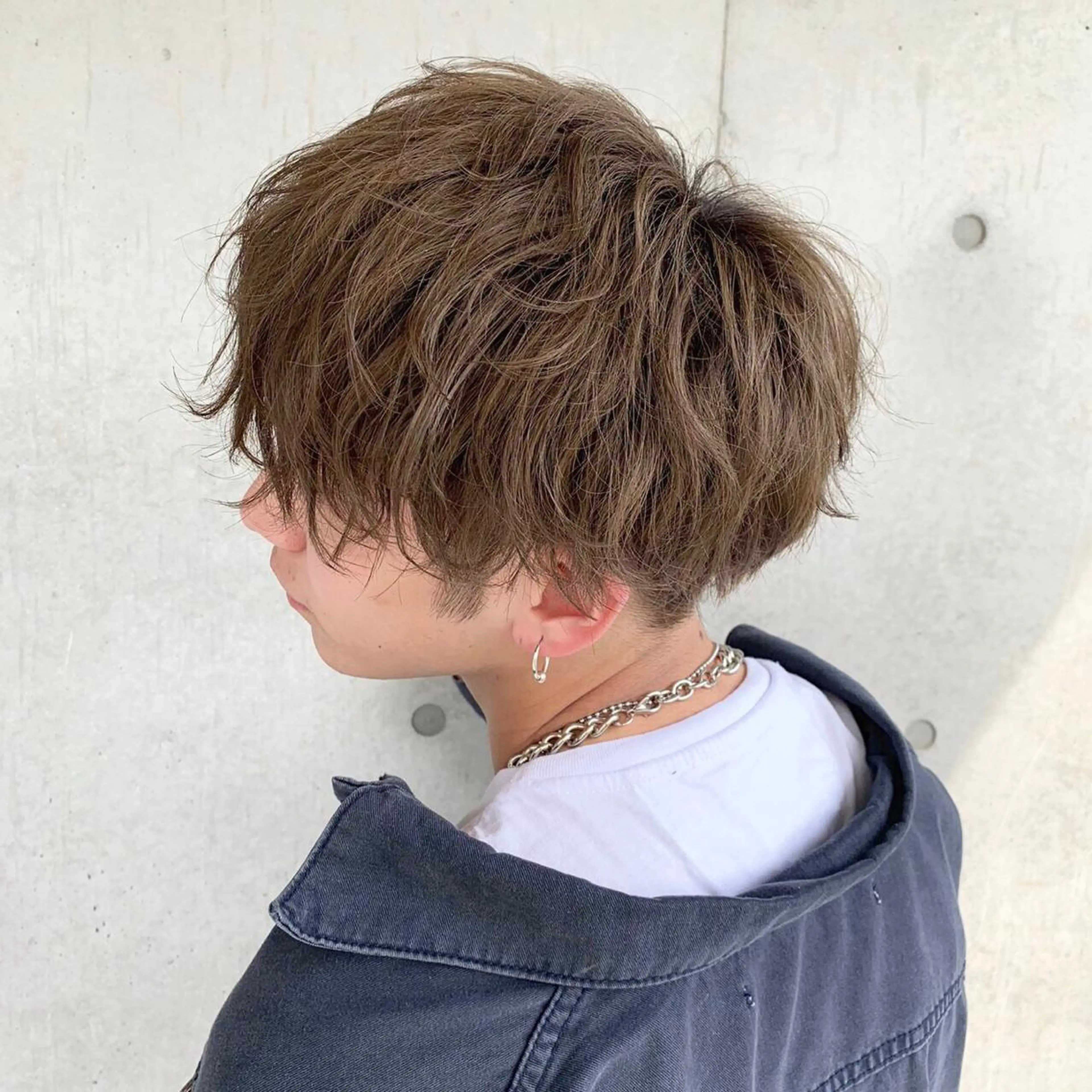 パーマ メンズ マッシュ 【美容室が苦手な方 専問美容室】MIHOのヘアスタイル