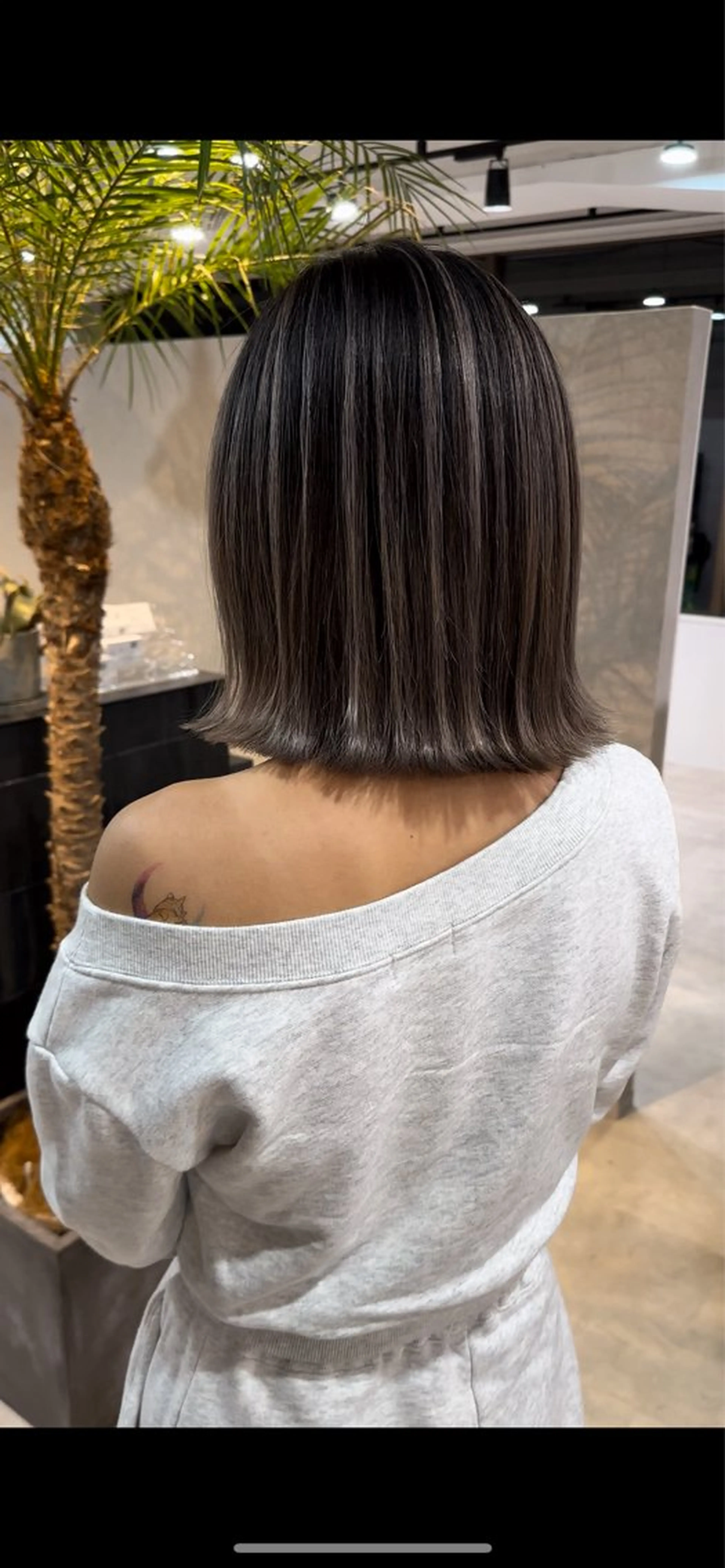 セミロング ボブ レイヤーカット ヘアカラー 心斎橋/ワンカラー/ 海外ヘア/木田哲平のヘアスタイル