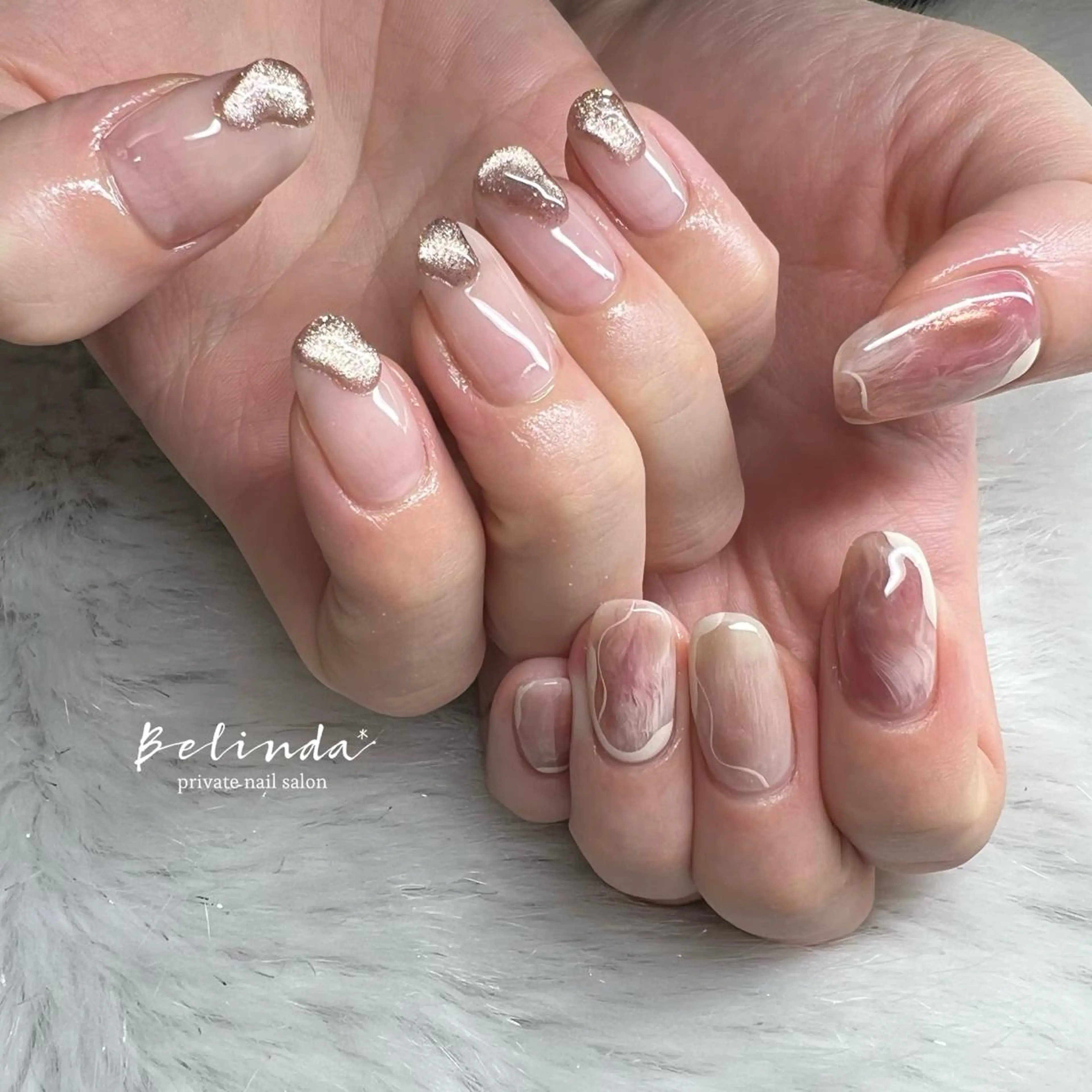 ネイル ピンク Belinda Nailのネイルデザイン