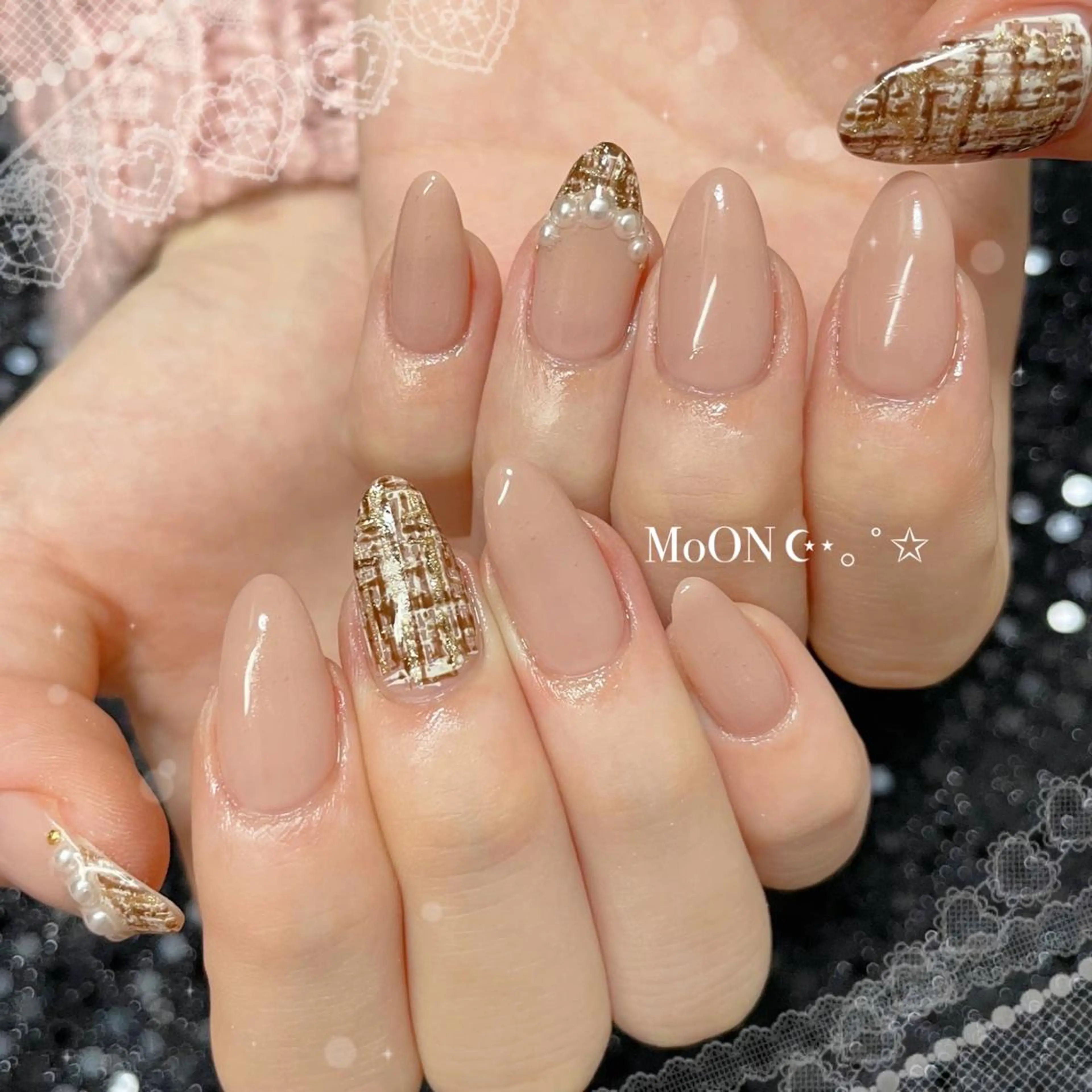 ネイル ハンドネイル ハンドケア MoON...❤︎ MeGuのネイルデザイン