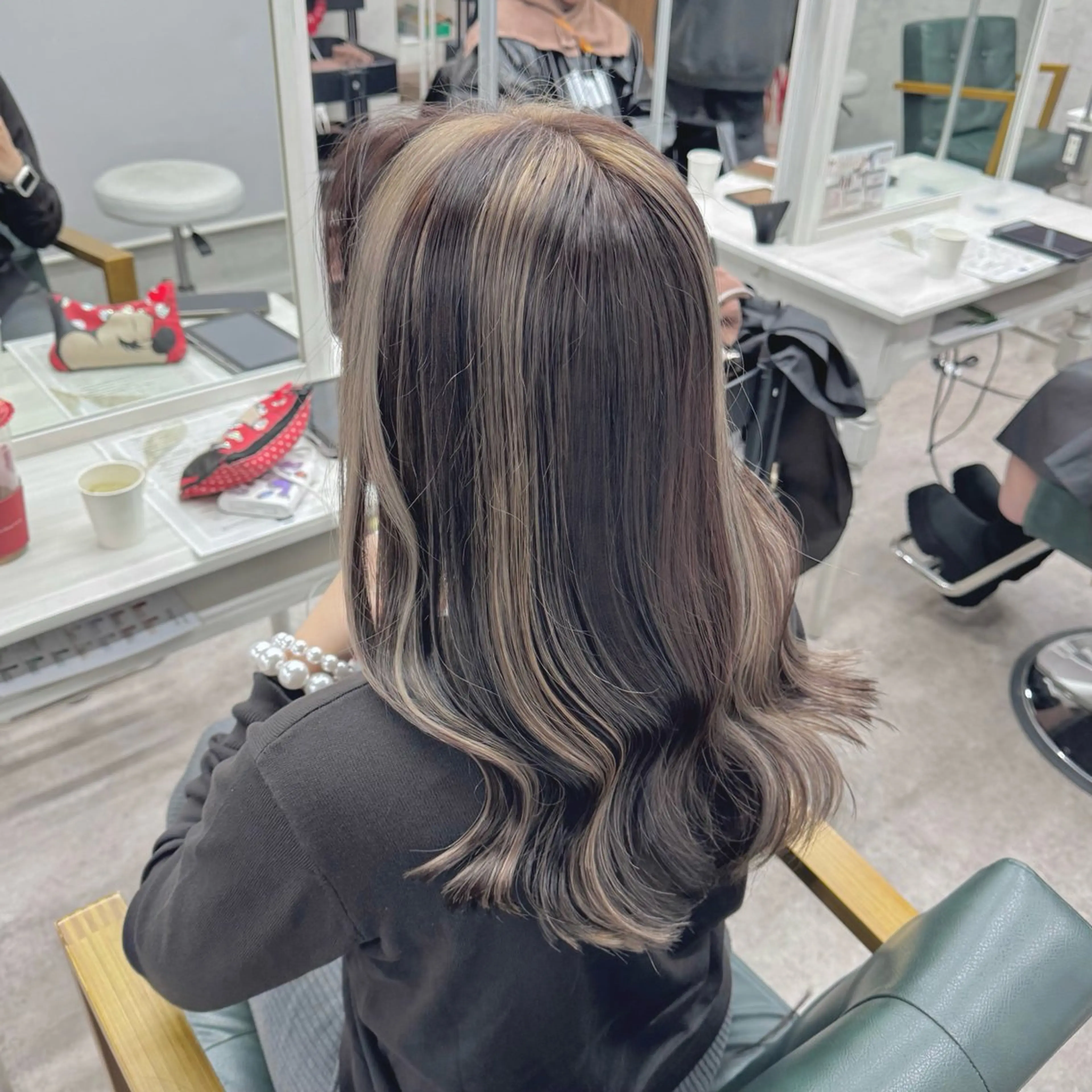 ロング カラー カット ヘアカラー JUNSHIN🦋 ヘアセット／カラーのヘアスタイル