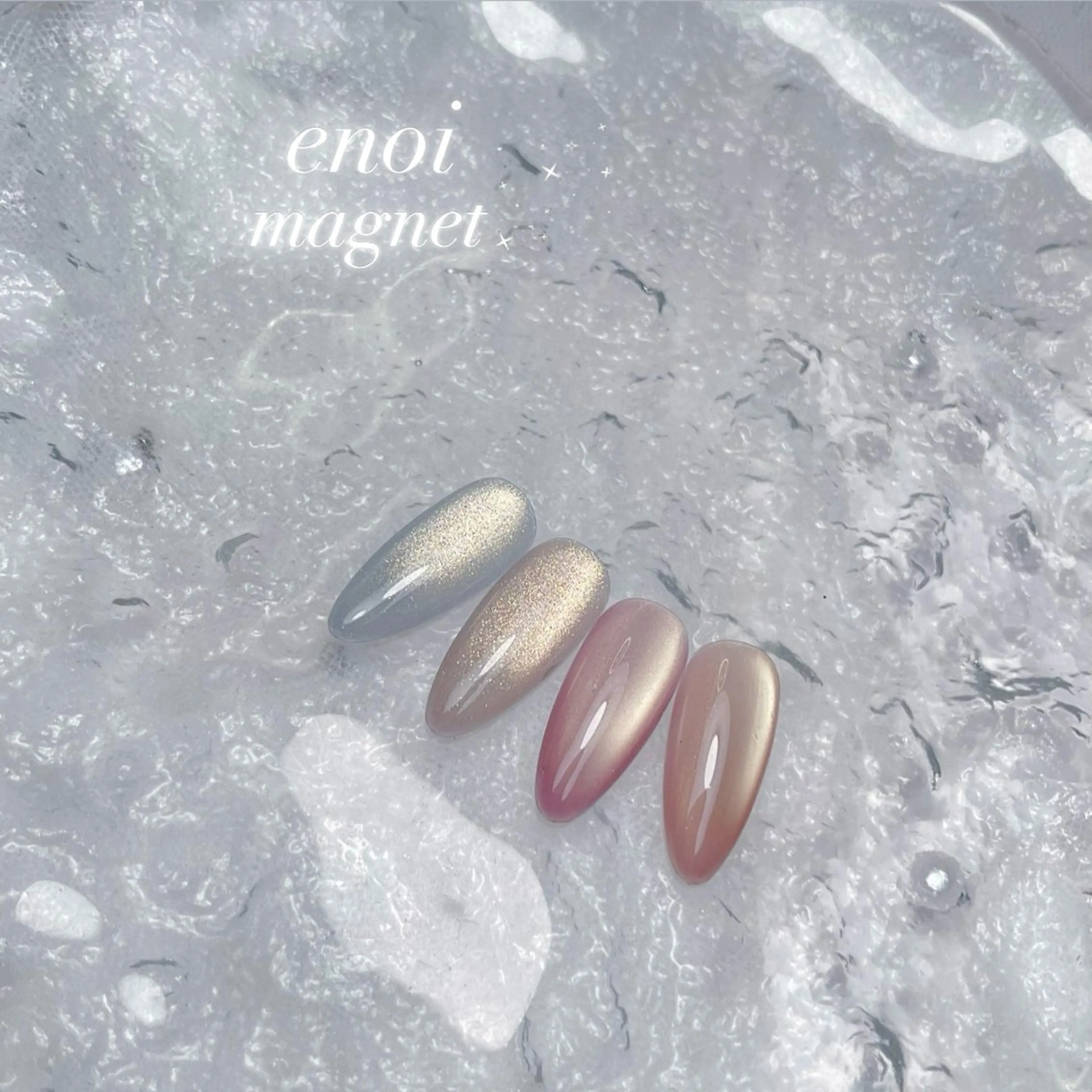 ネイル 長さ出し フラッシュネイル ジェルネイル 韓国ネイル マグネットネイル ハンドネイル RE SALONのネイルデザイン