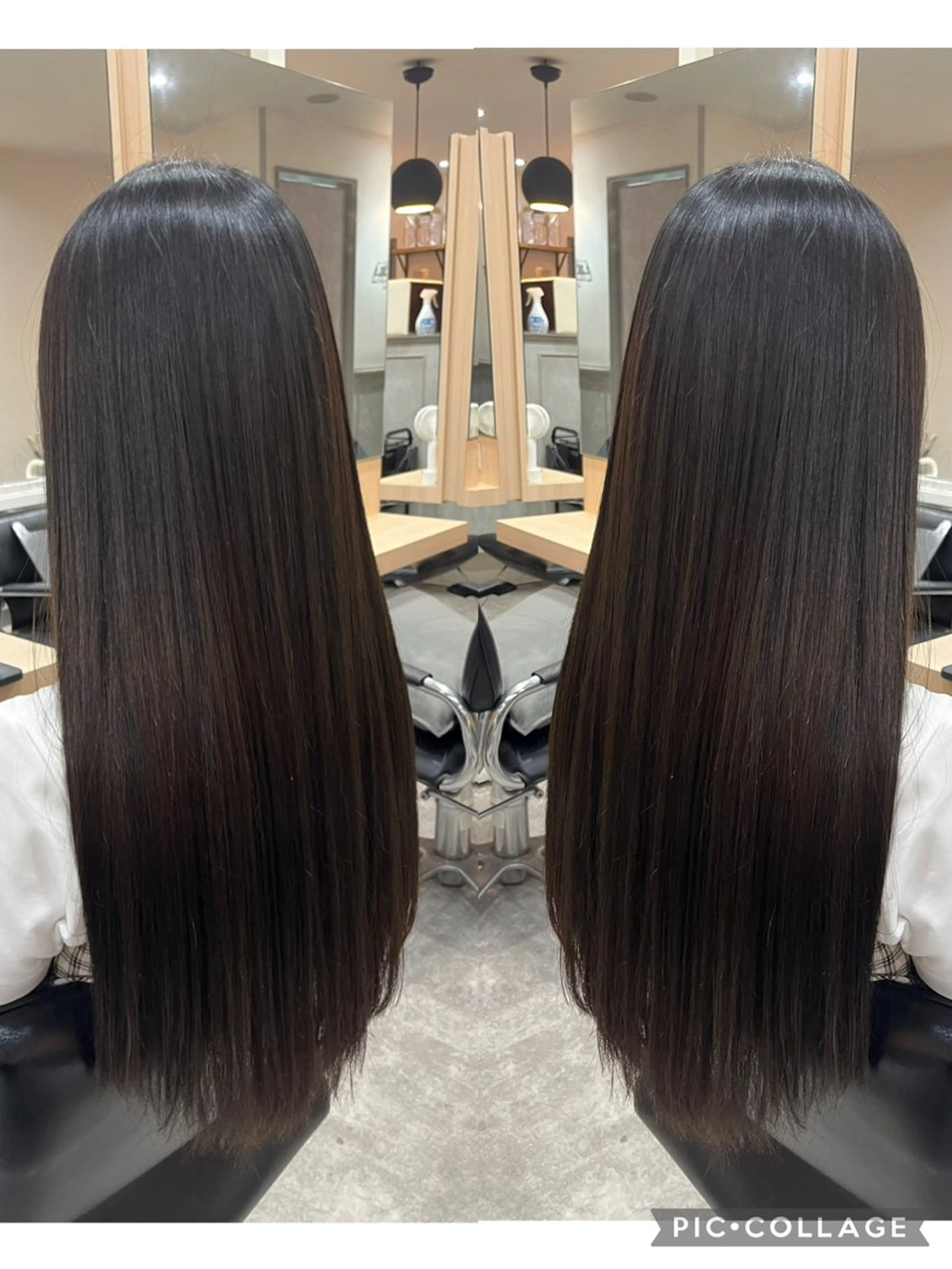 ロング カラー パーマ カット ヘアカラー 縮毛矯正 トリートメント 髪質改善🩵艶髪 ストレート🩵山口のヘアスタイル