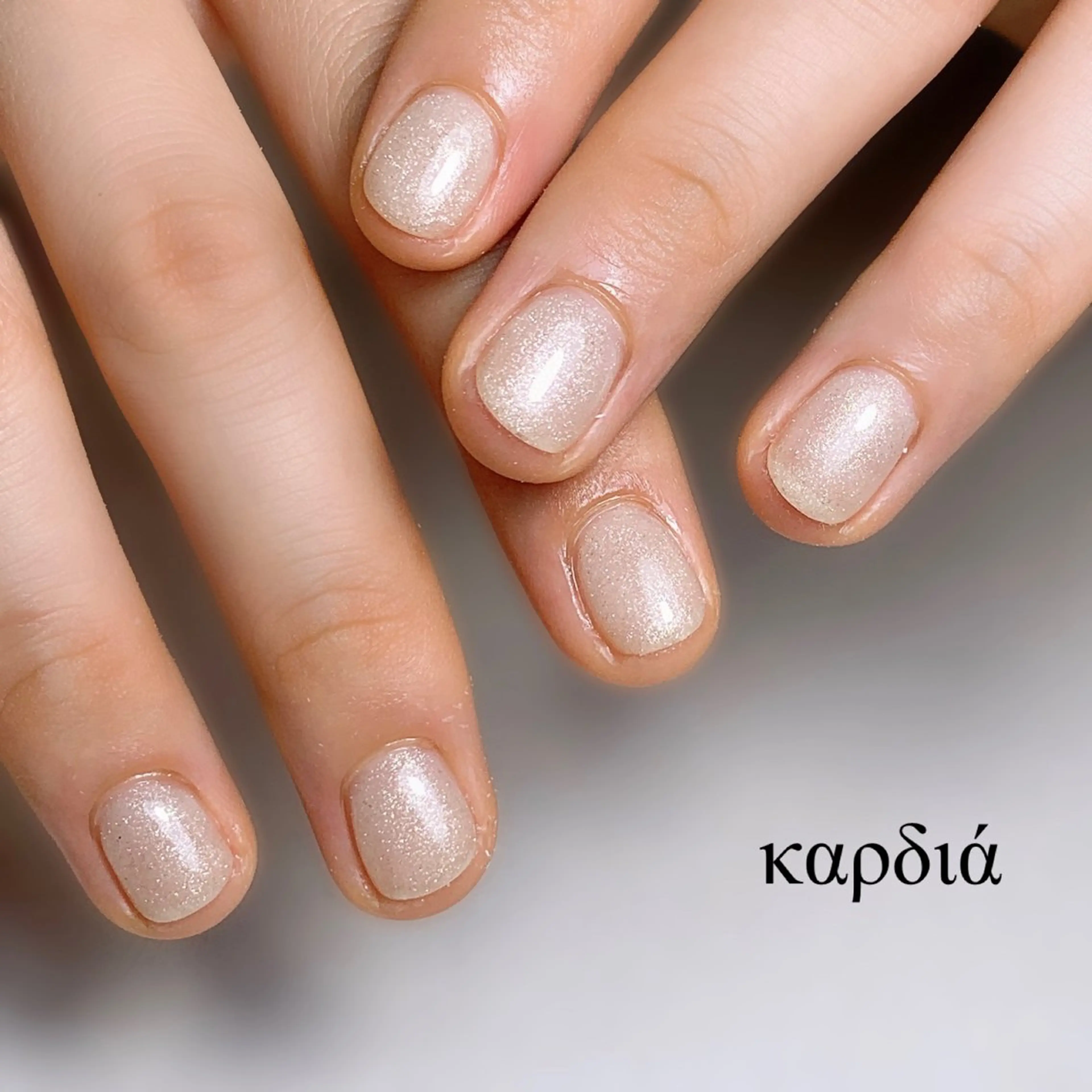 ネイル ハンドネイル καρδιά -ｶﾙﾃﾞｨｱ-のネイルデザイン