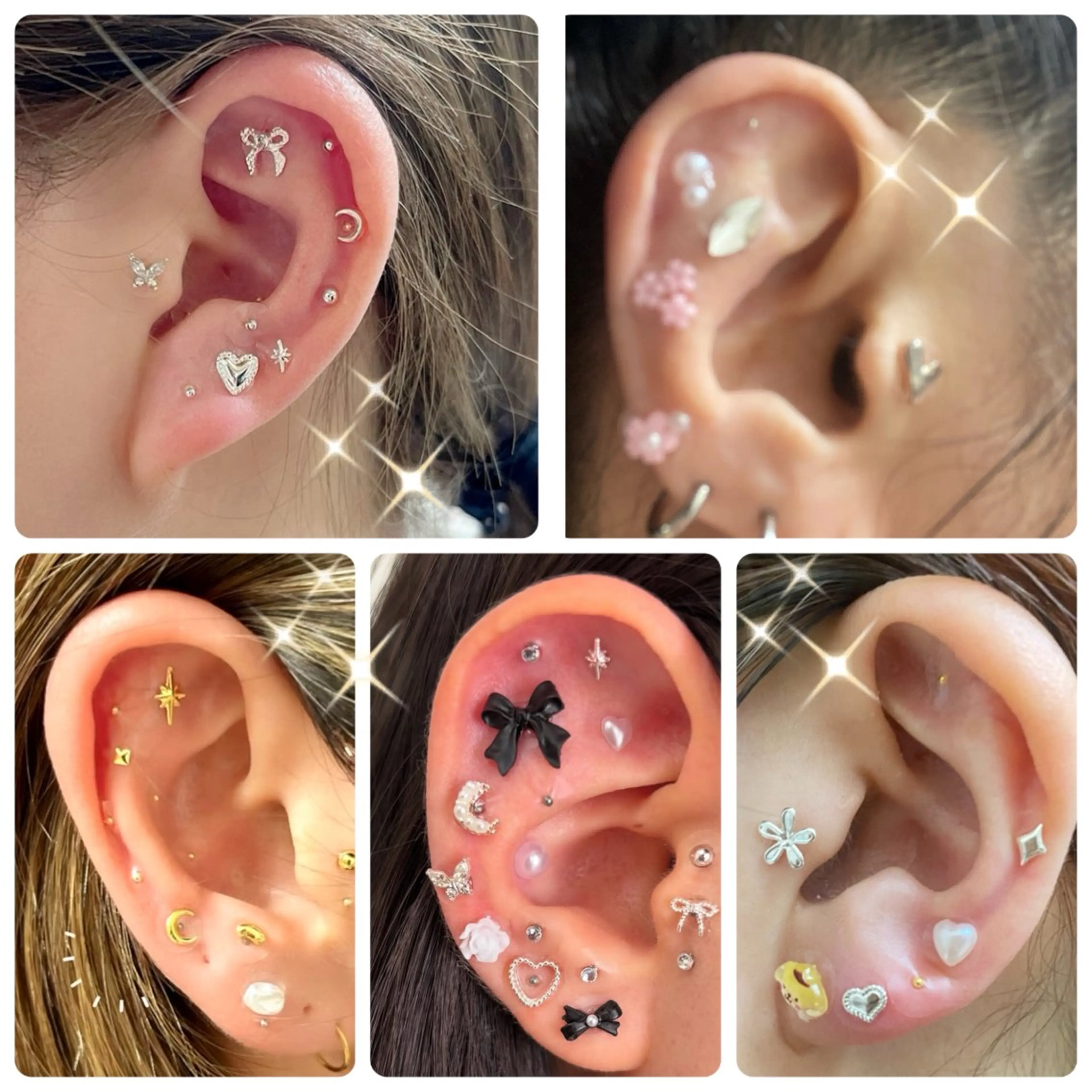 耳ツボジュエリー12粒の写真