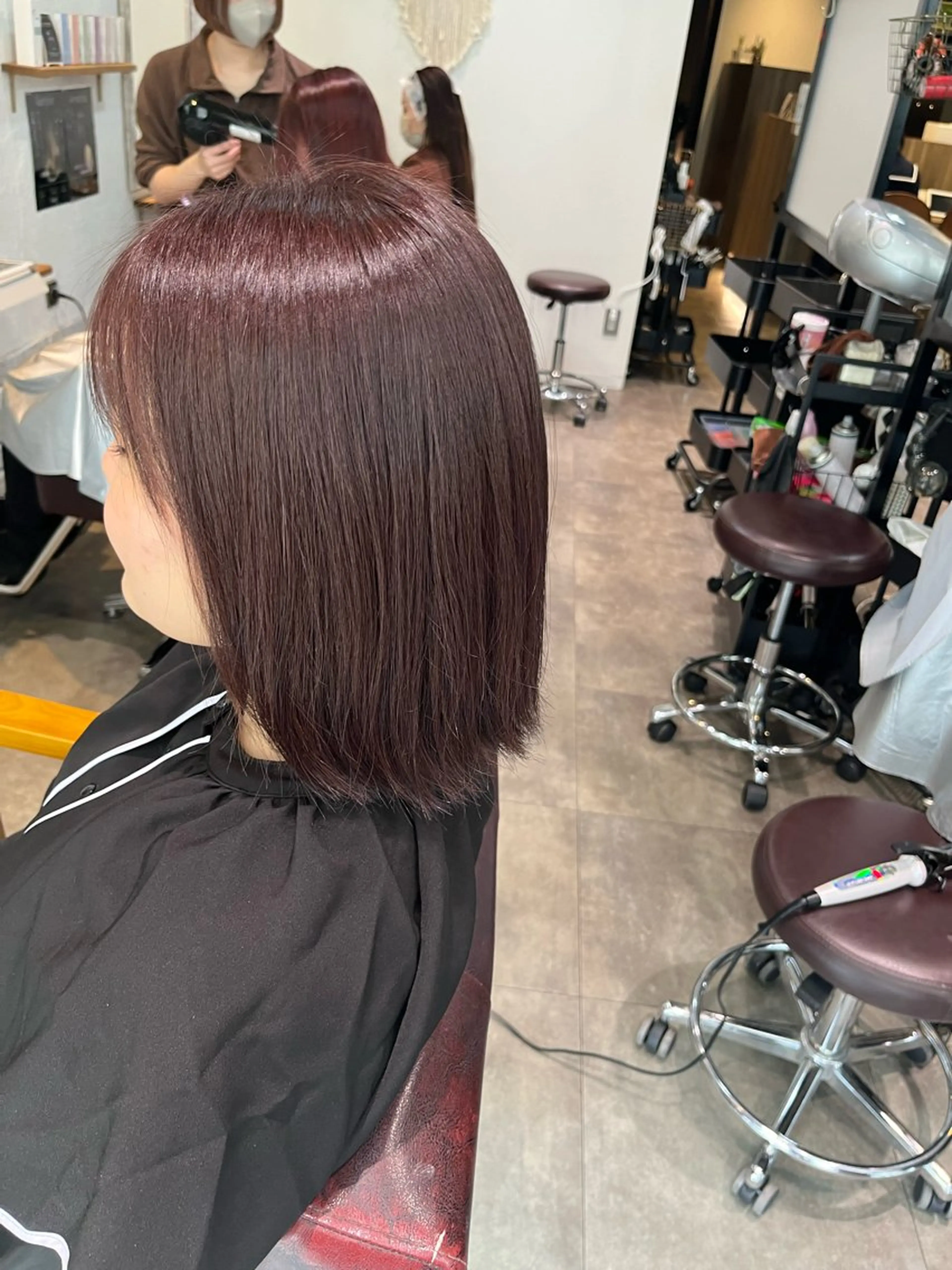 ミディアム ヘアカラー hair salon loup所属・loup yunaのヘアスタイル