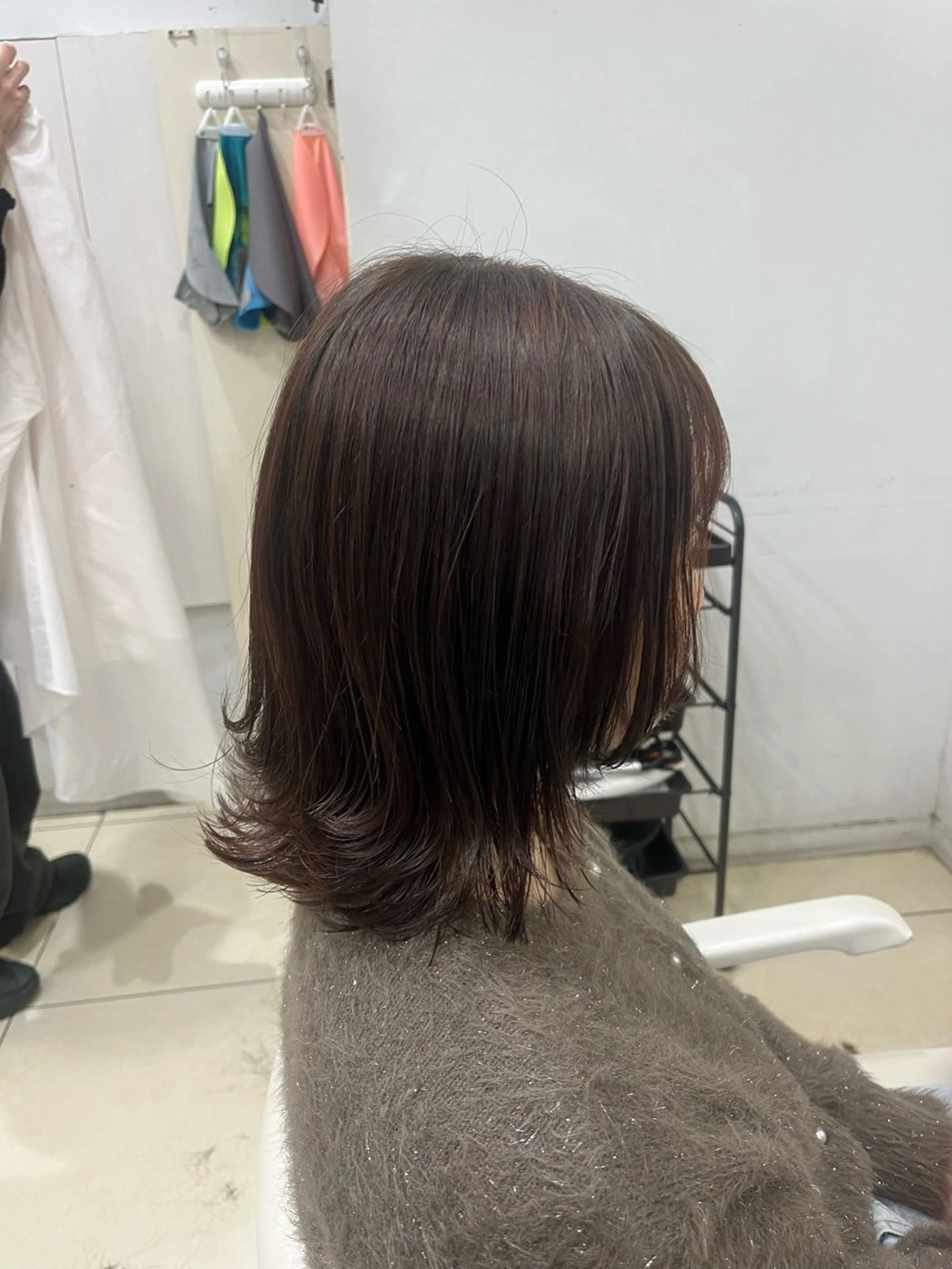 セミロング 【髪質改善カラー】 あむ·. ⟡ 🖤のヘアスタイル