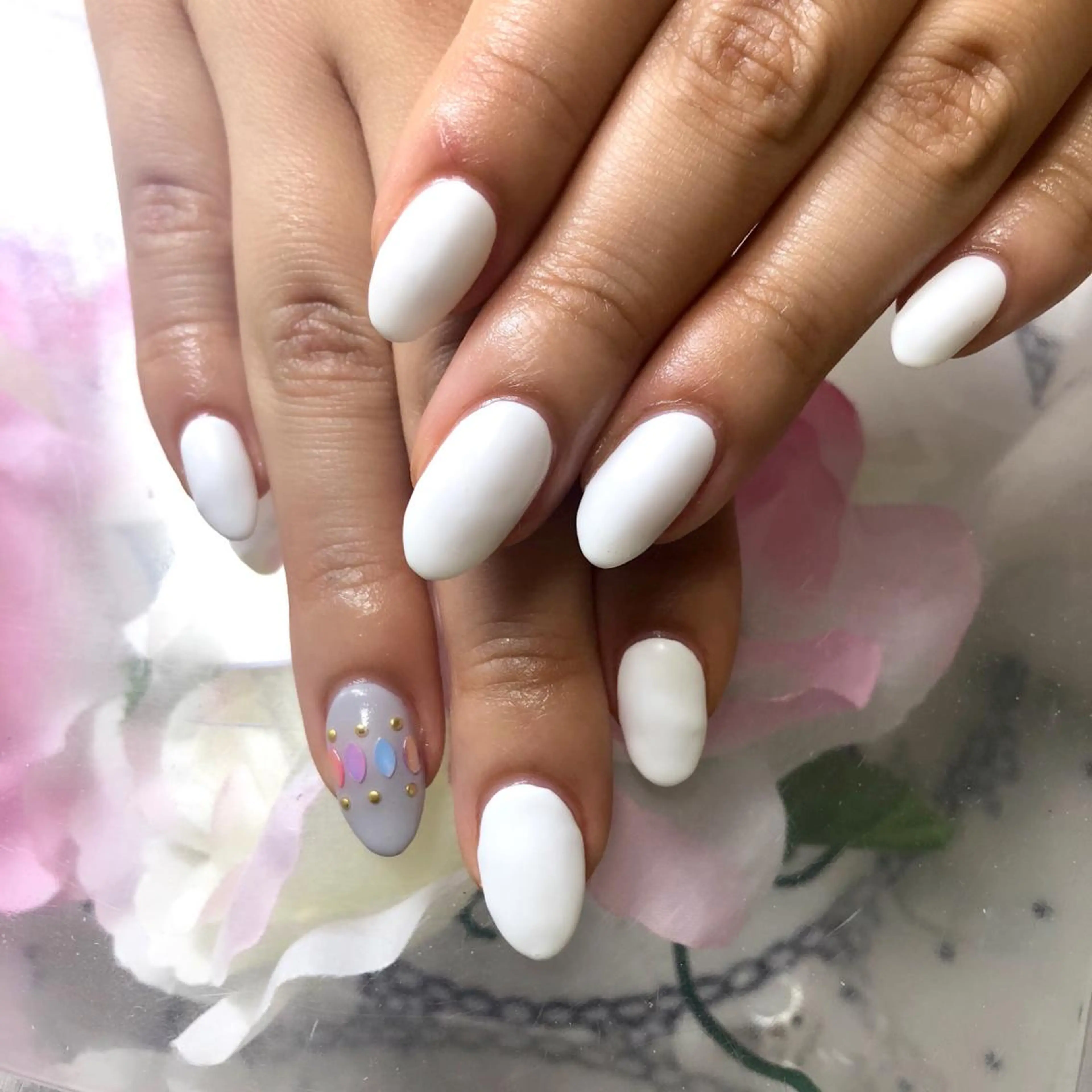 ネイル マットネイル シンプルネイル luana nailのネイルデザイン