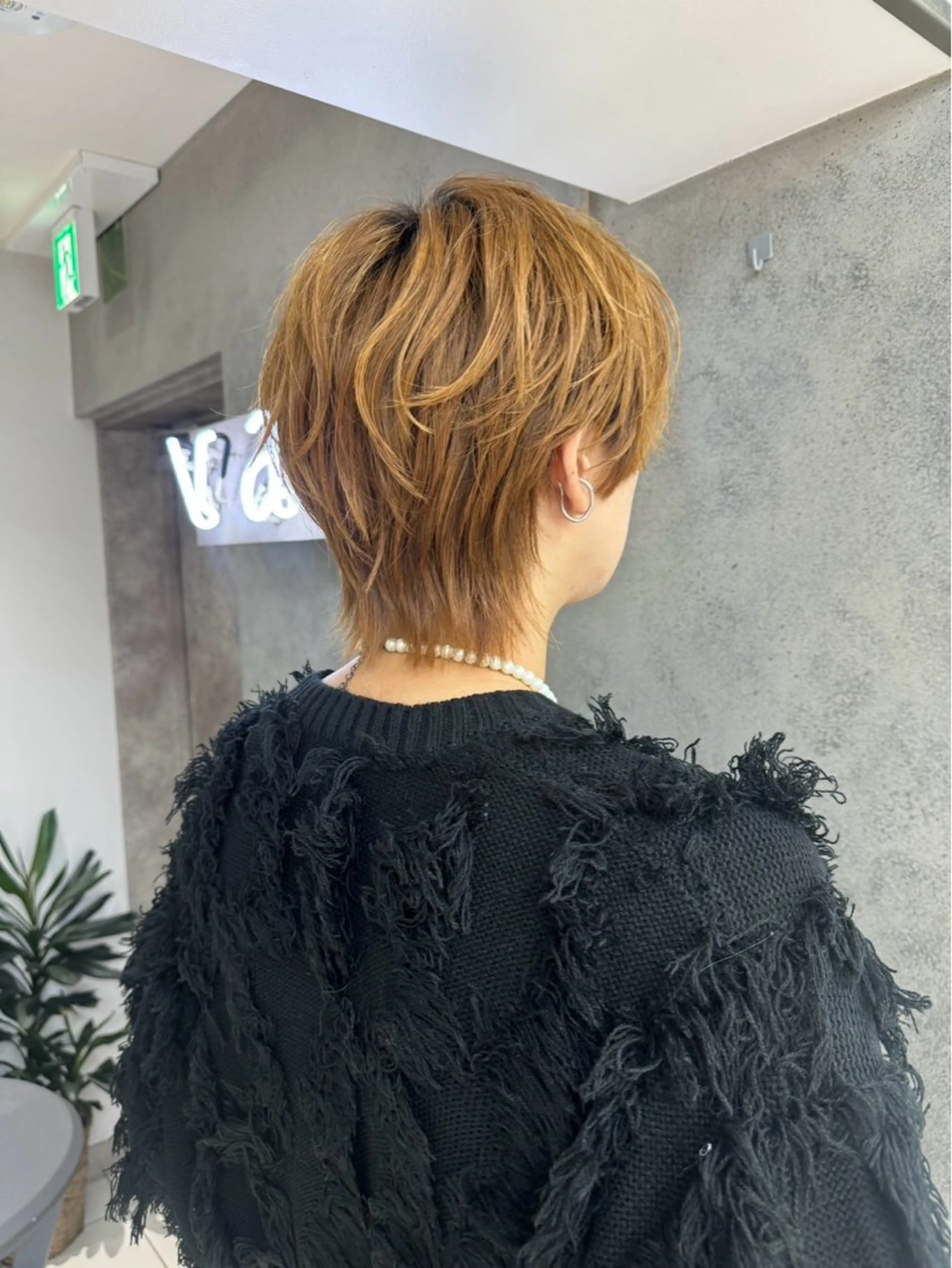 ショート メンズ メンズウルフカット ウルフカット ナチュラル×色気パ ーマ 渋谷/マナミのヘアスタイル