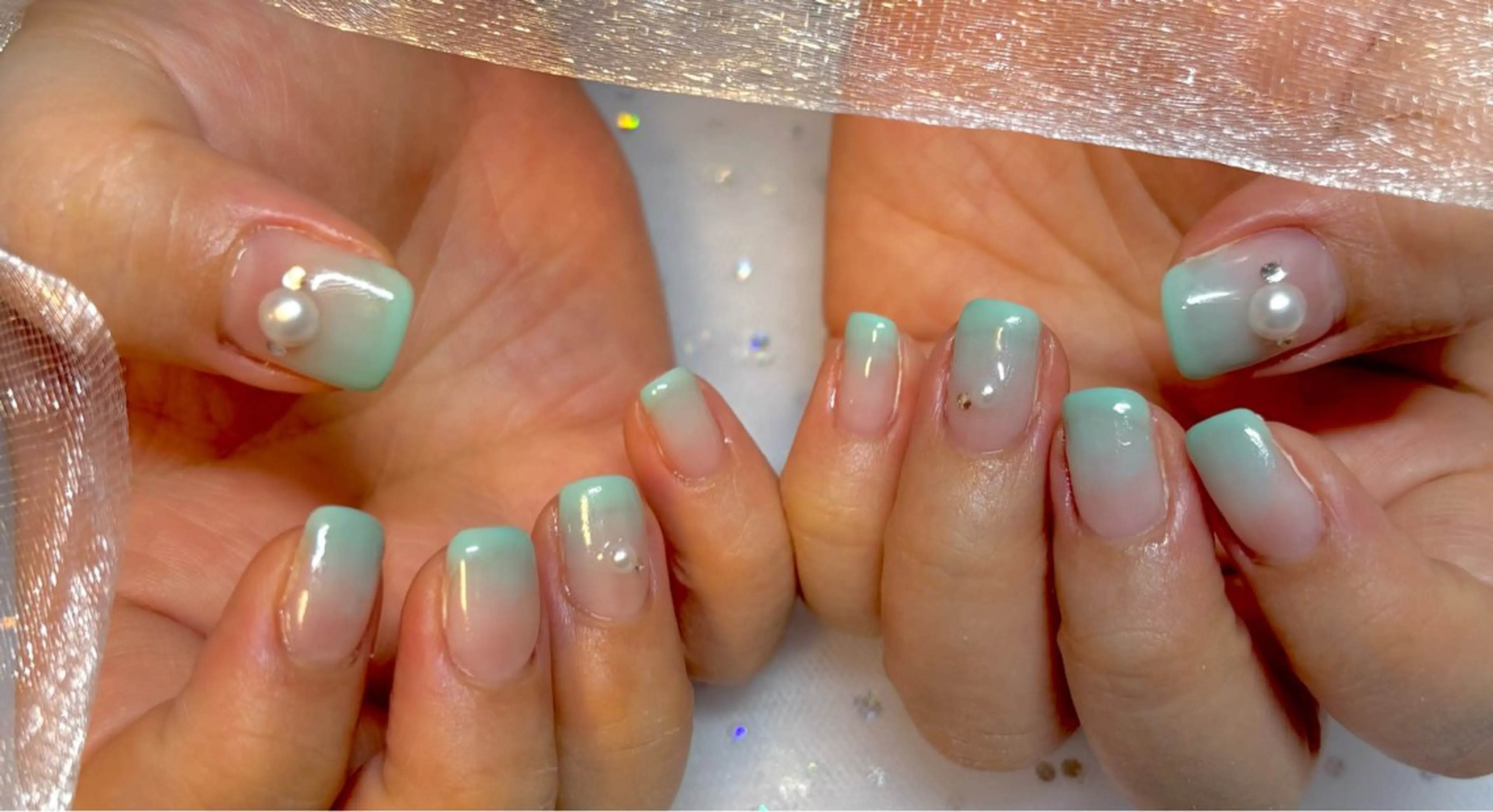 ネイル フレンチネイル グラデーション PuaMo. mikieのネイルデザイン