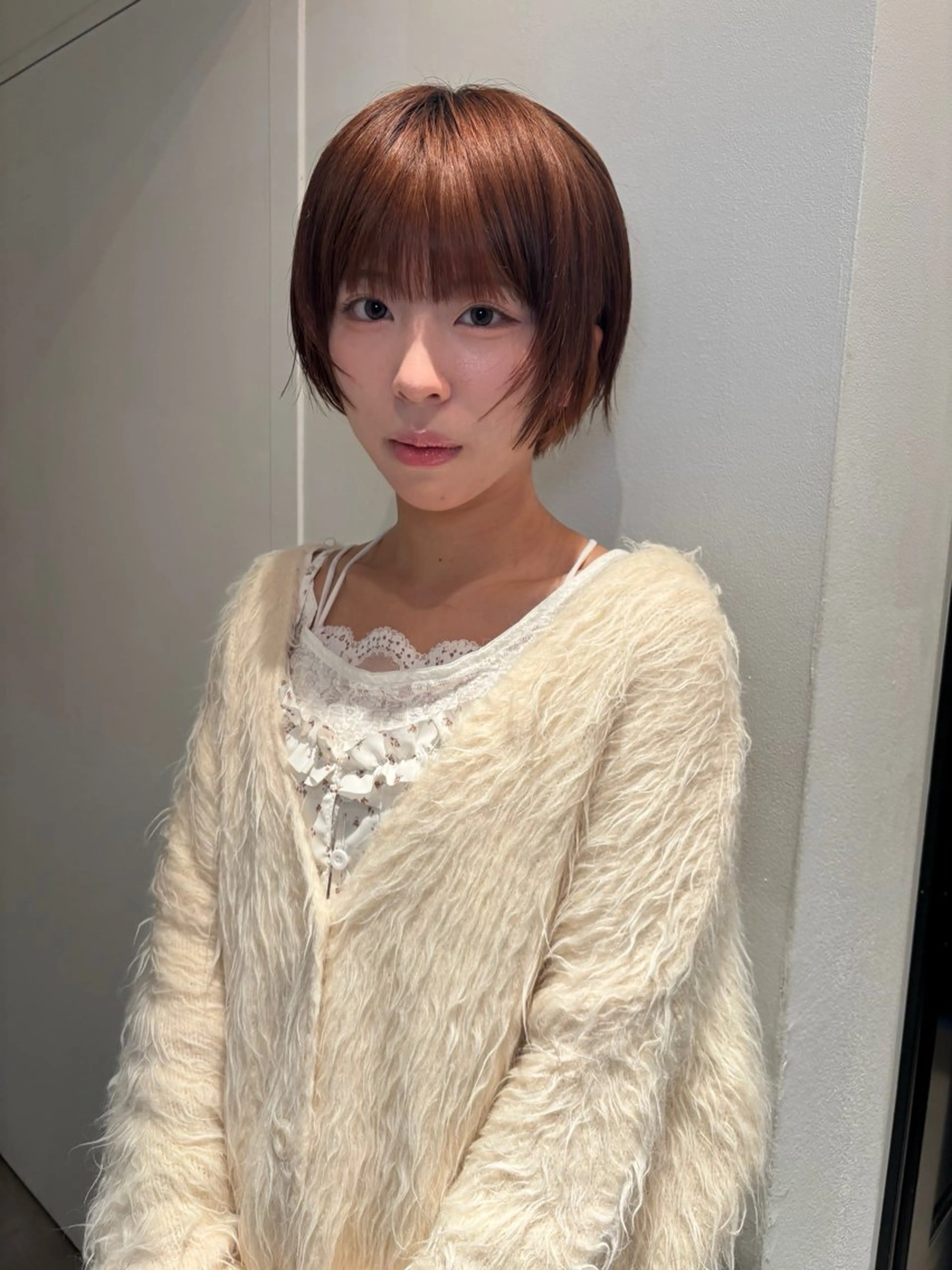 ショート riria/ボブ /ブラウンカラー🎀のヘアスタイル