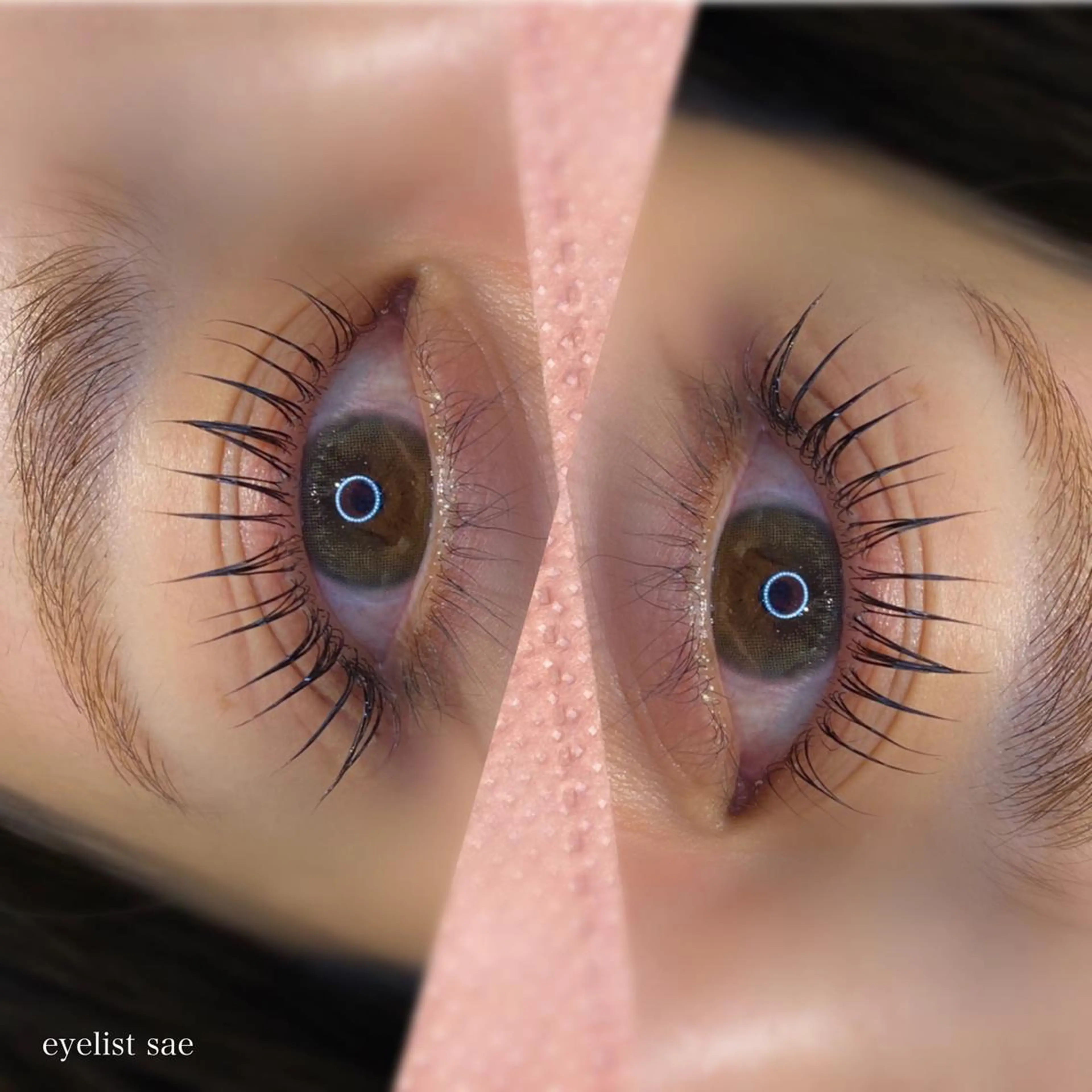 まつ毛エクステモデル　フラットラッシュ120本(エクステがついていない方限定)の写真