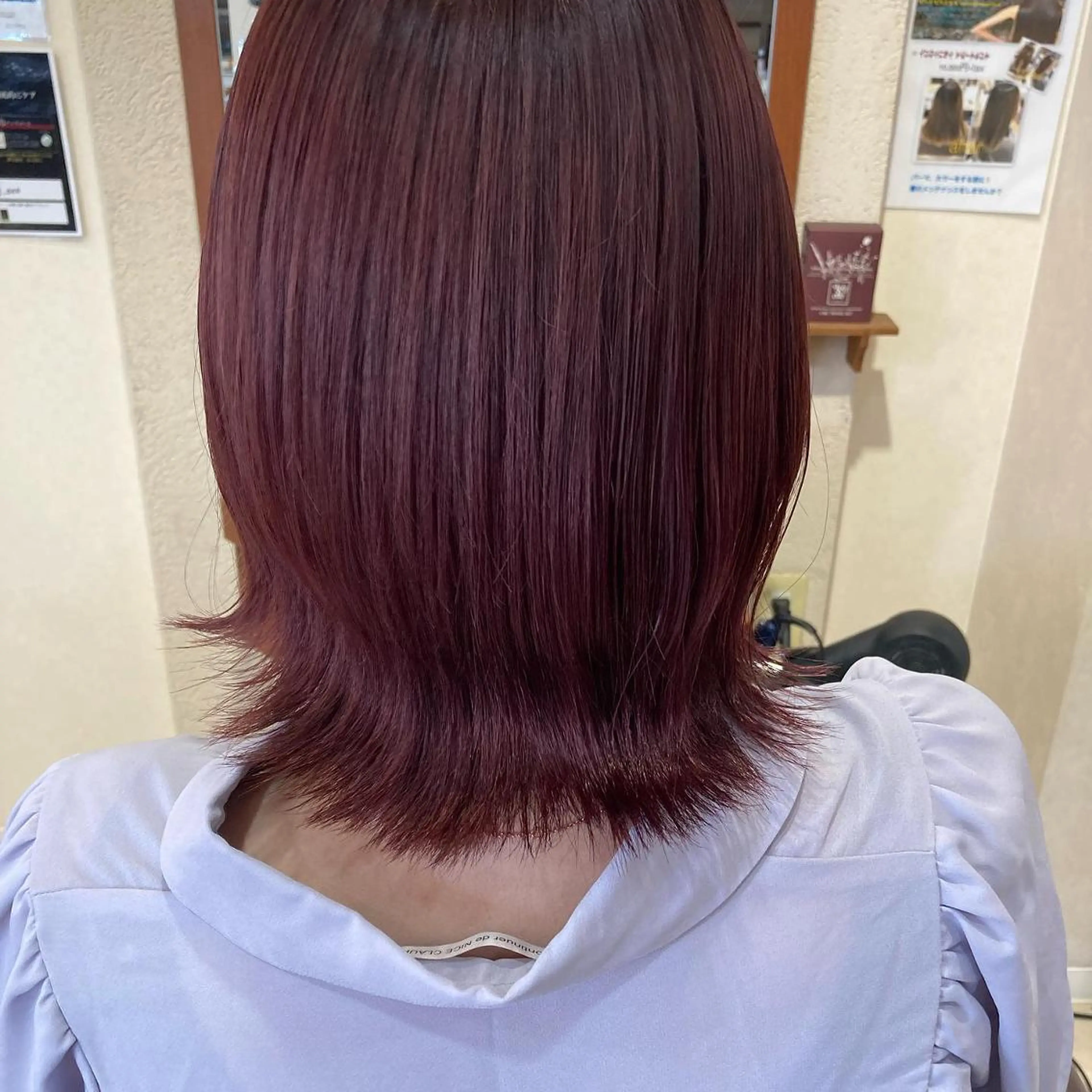 カラー ブリーチ ピンクカラー 髪質改善/透明感 カラー/内藤有須加のヘアスタイル