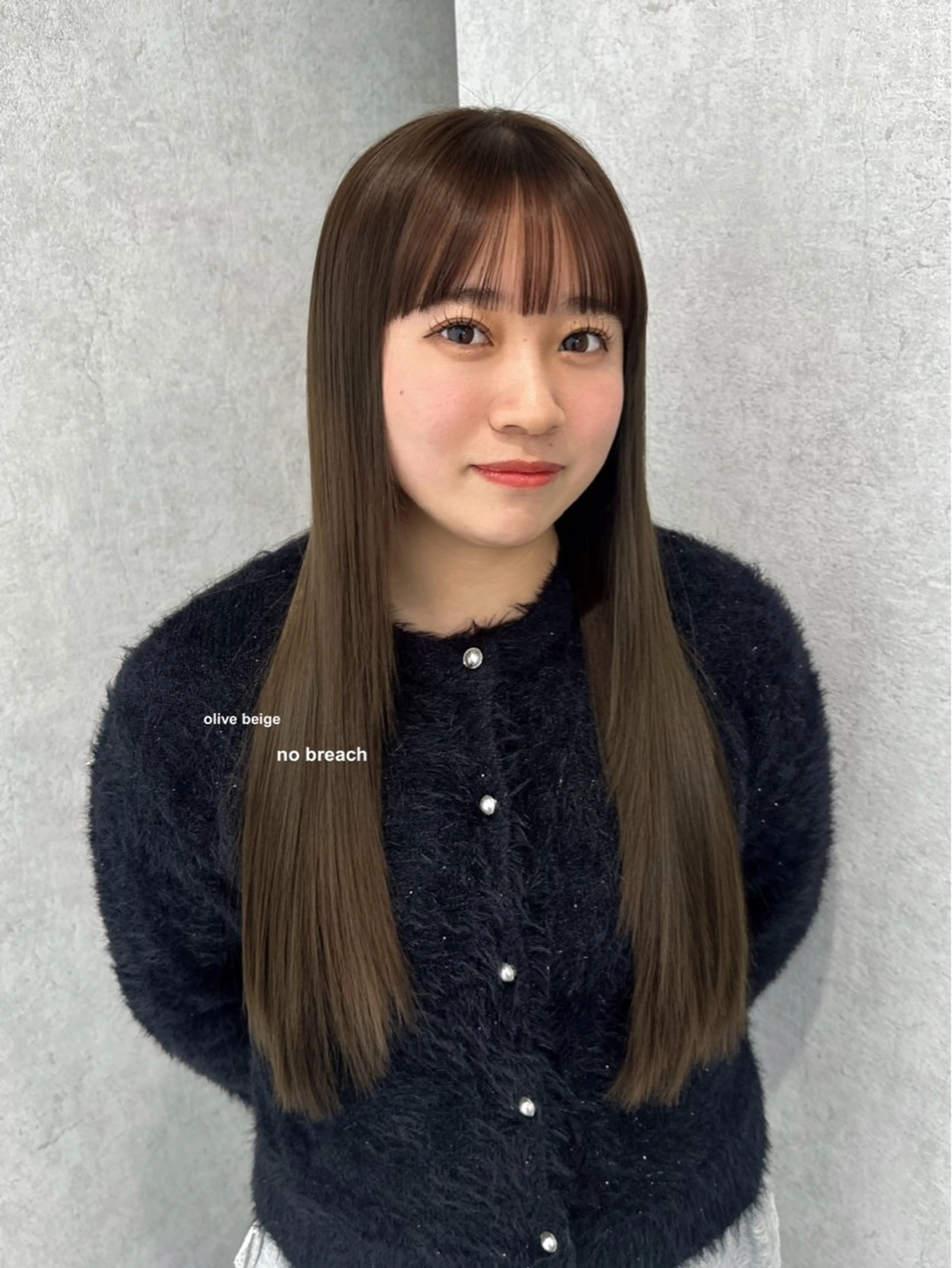 ロング カラー カット ヘアカラー トリートメント v-lab studio所属・韓国レイヤーカット/ 艶カラー/ noaのヘアスタイル