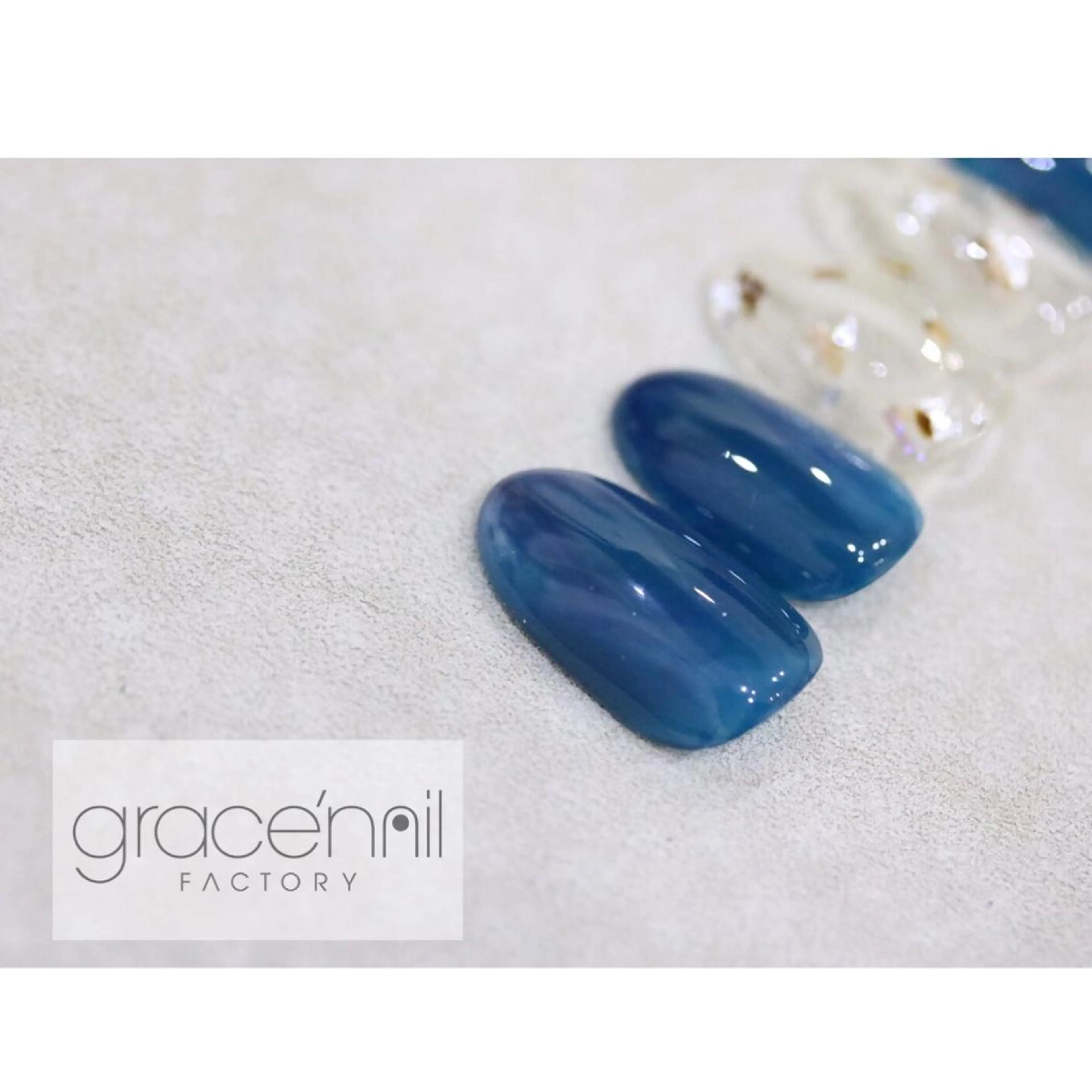 ネイル なんば堀江/育爪施術 ニュアンス✻Kaphのネイルデザイン