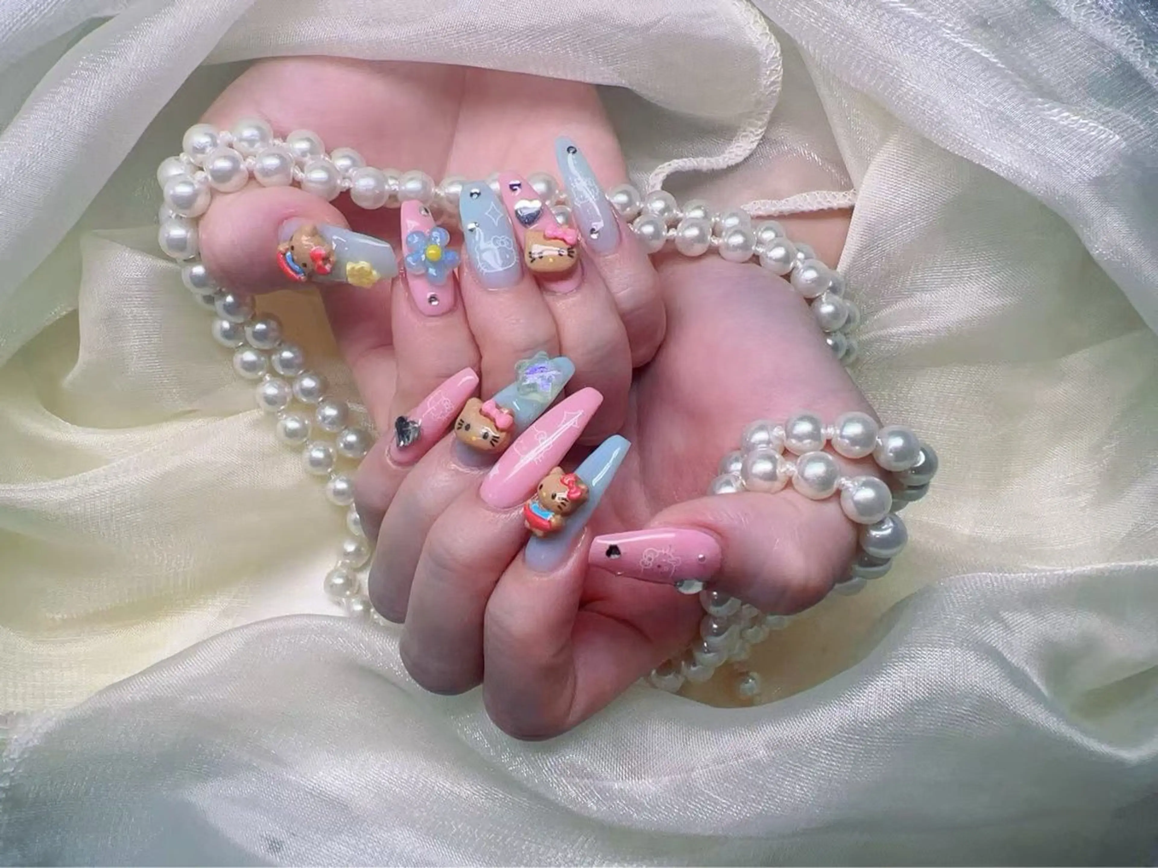 ネイル ハンドネイル ラベンダー💖日暮里 ルル💖ネイルのネイルデザイン