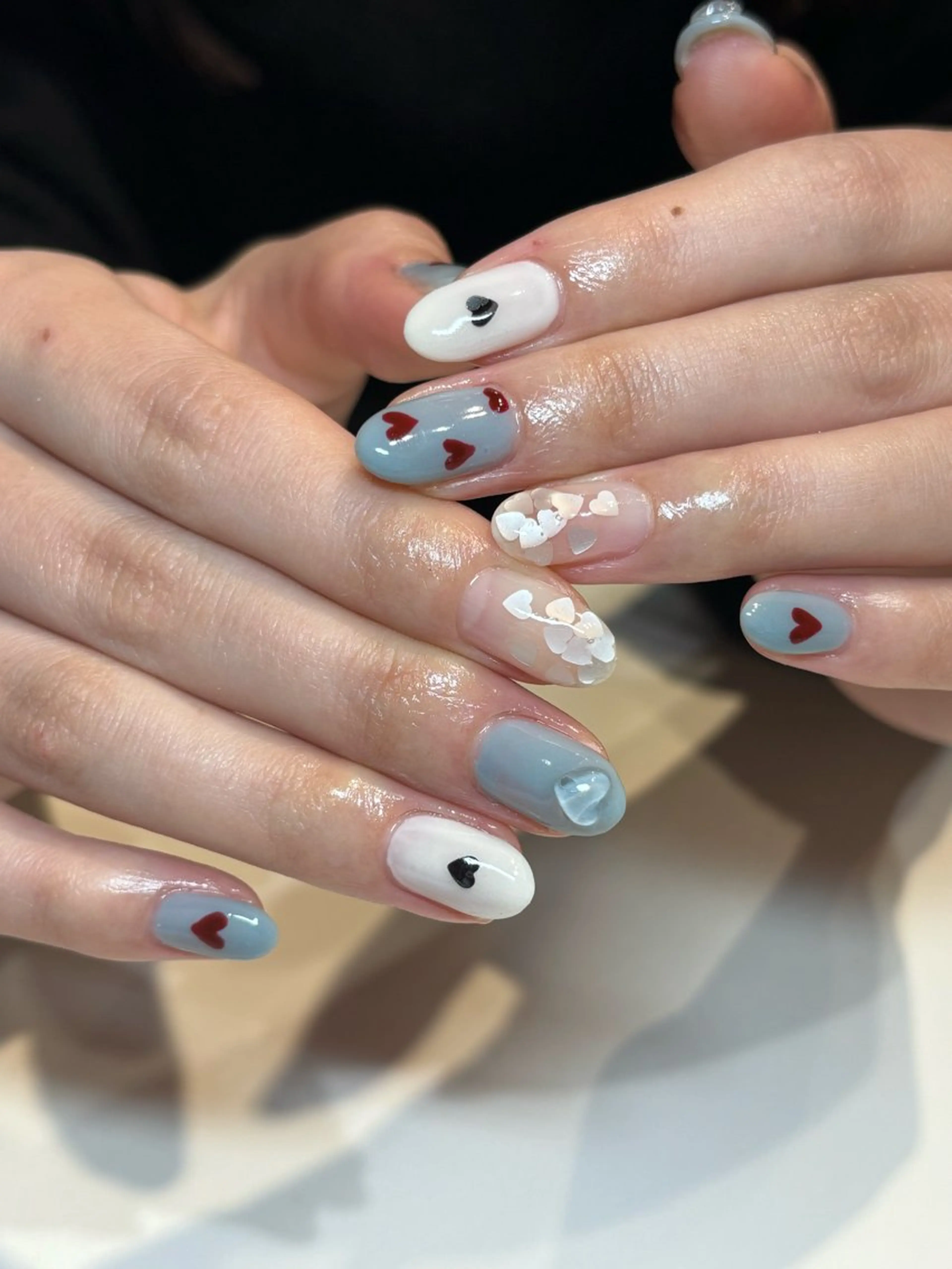 ネイル フットネイル フレンチネイル ジェルネイル グラデーション マグネットネイル ハンドネイル ヘアー.ネイル二刀流 misa🫧のヘアスタイル