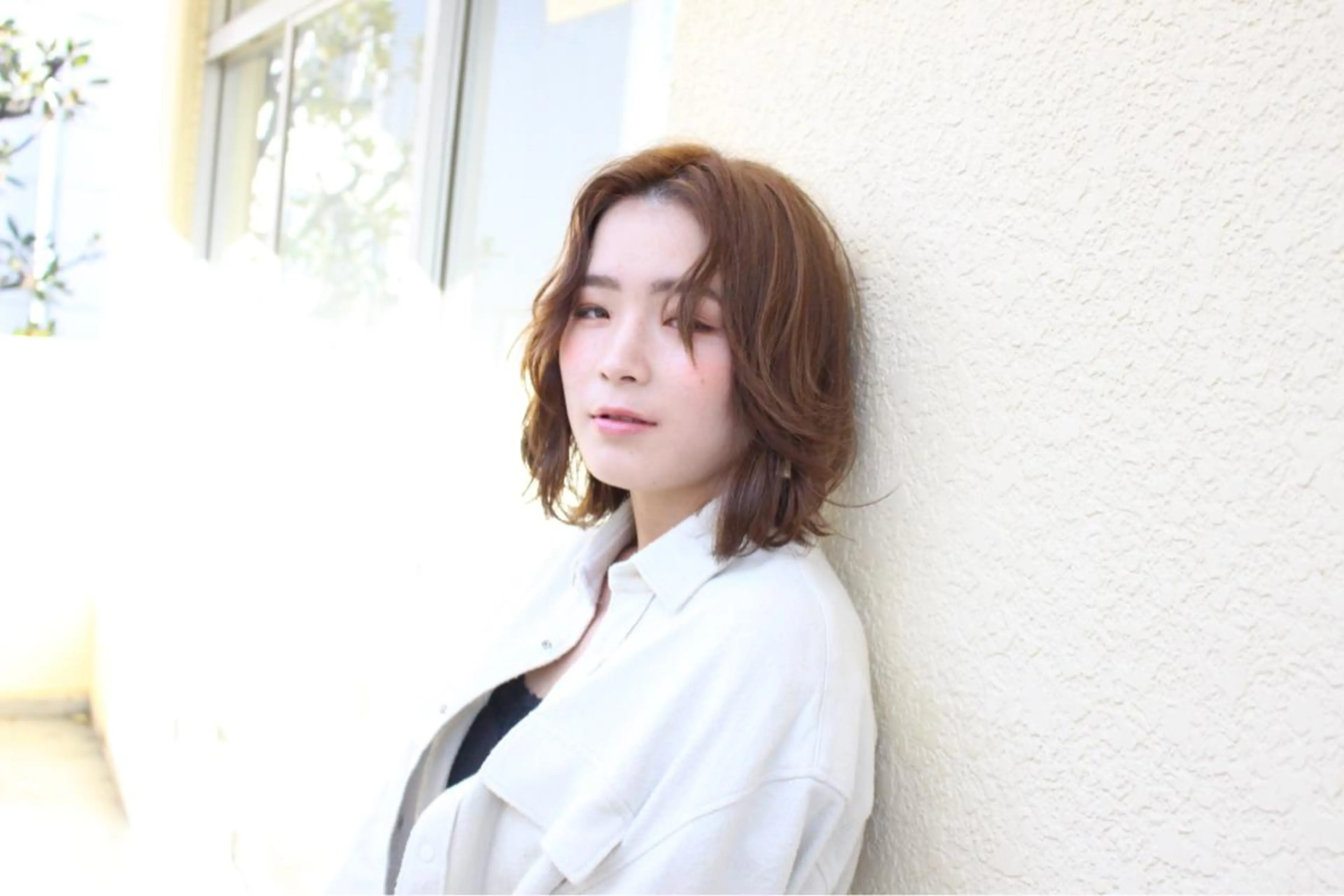 ミディアム カラー ベージュカラー ☕️ベージュカラー 内藤光哉☕️のヘアスタイル