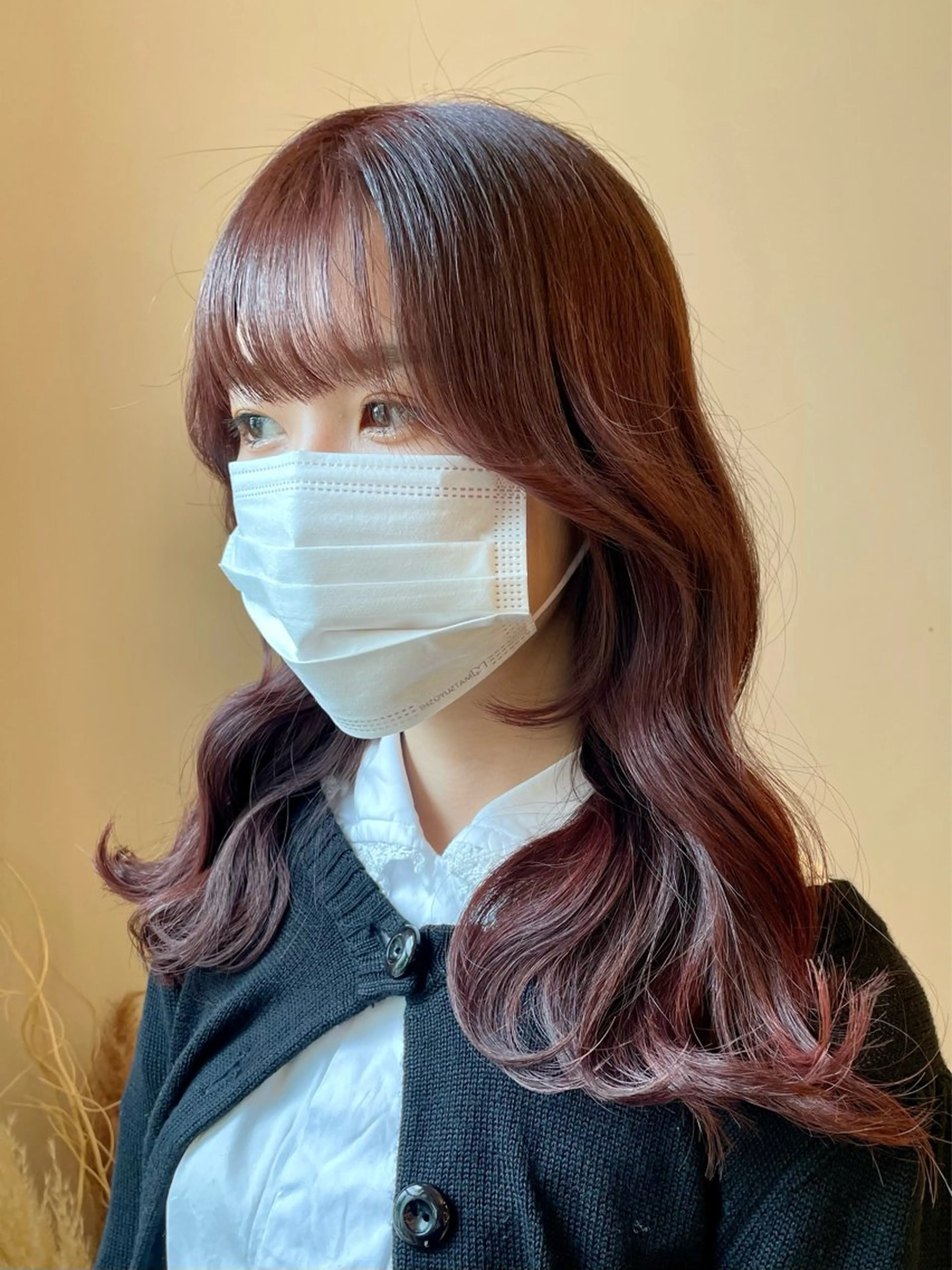 セミロング カラー 林 慧悟のヘアスタイル