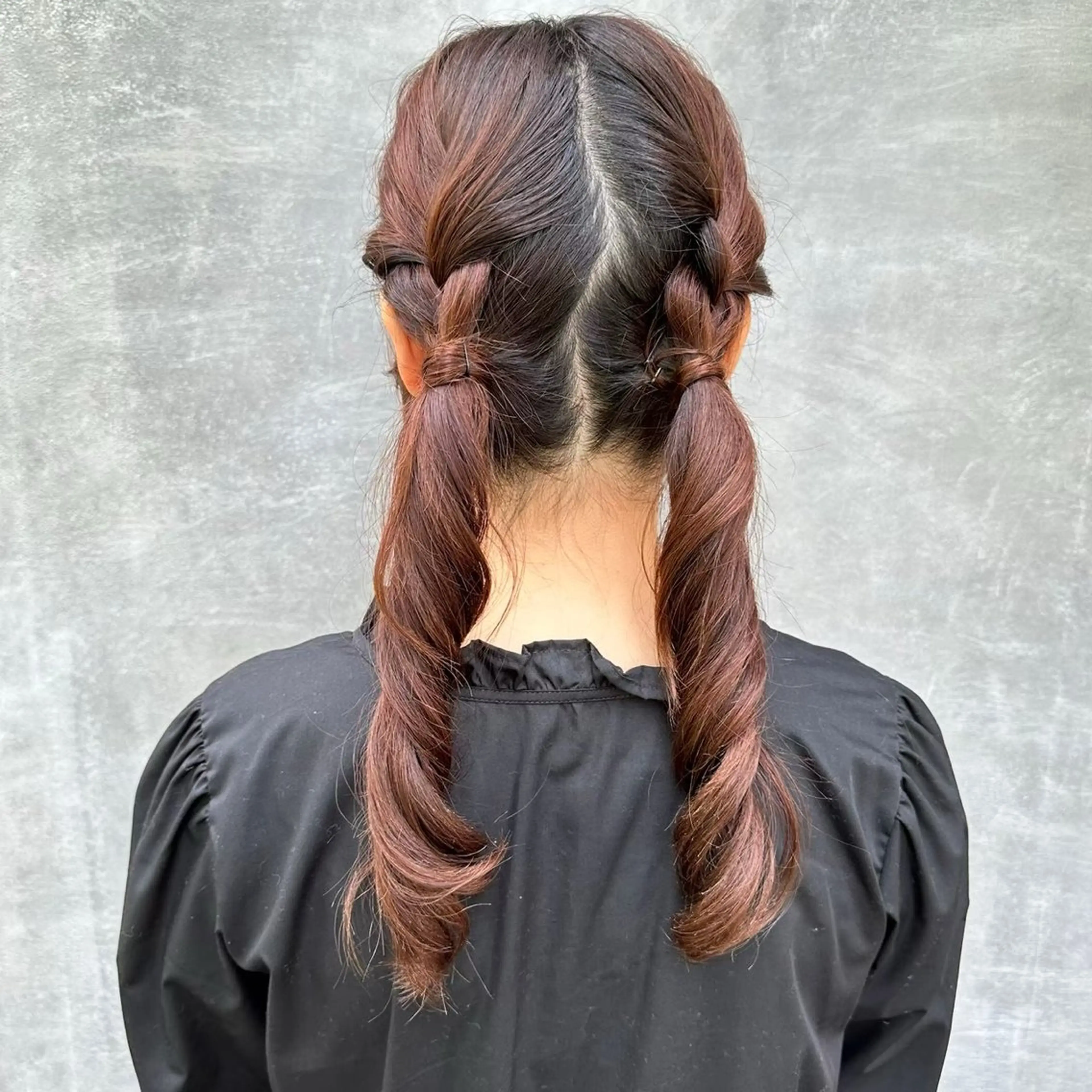 セミロング ヘアアレンジ 野崎 桃実のヘアスタイル