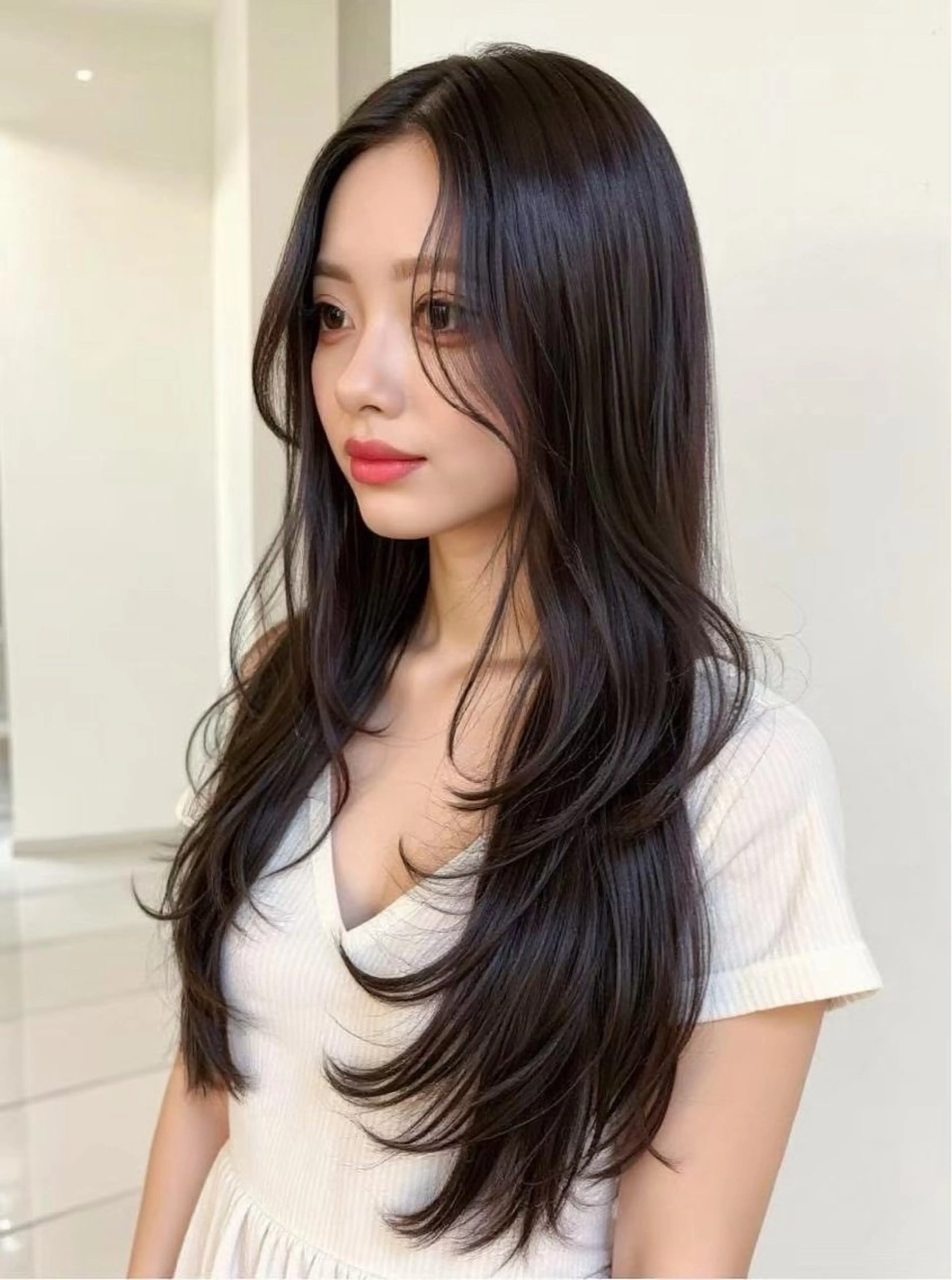 ロング 縮毛矯正 カット 縮毛矯正 トリートメント nex  the salon vlow所属・美髪矯正特化美容師✨ あんりのヘアスタイル