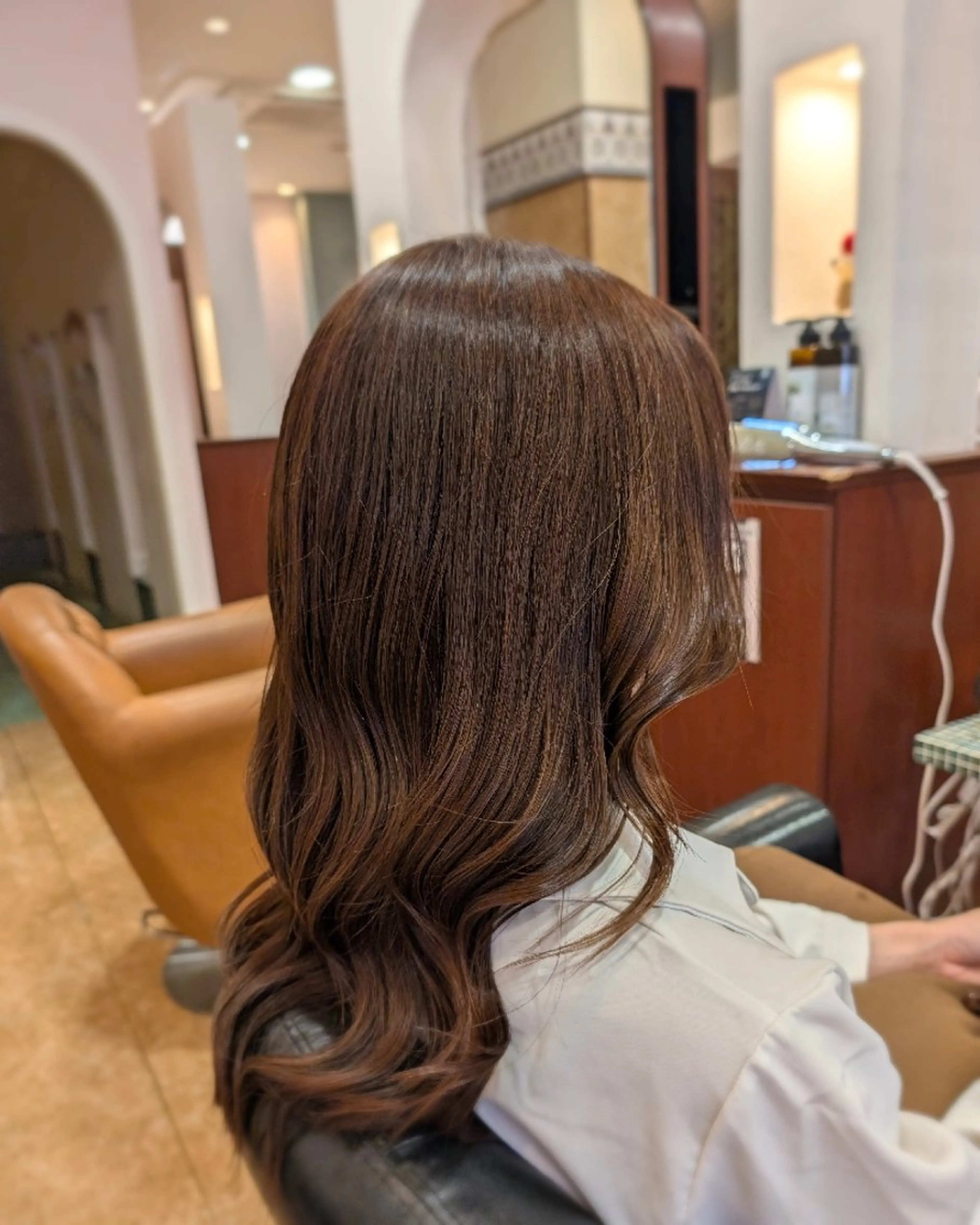 セミロング カラー ブラウンカラー カット ヘアカラー ブランシェ勝川南口店 石原 あゆみのマツエク・マツパデザイン