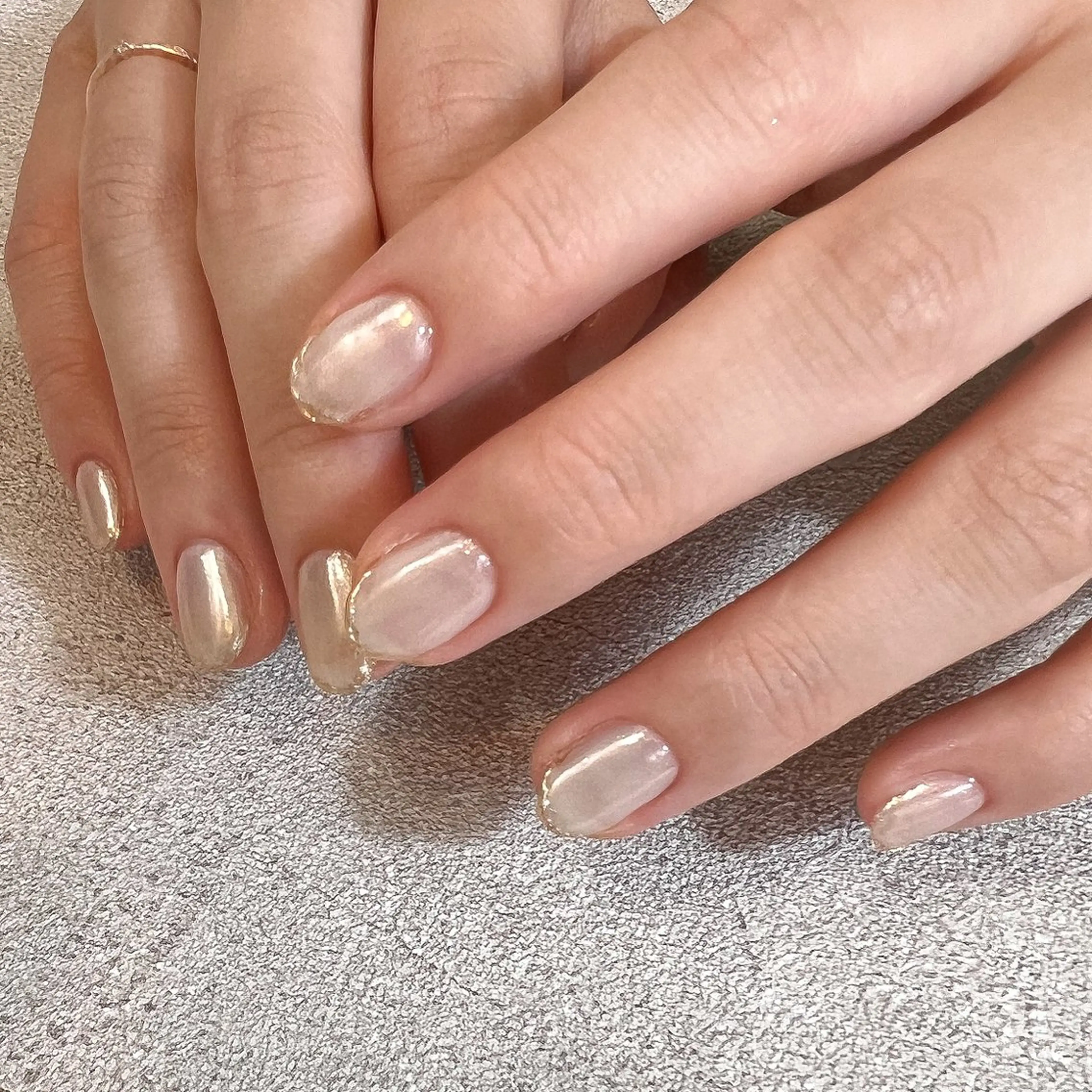 ネイル フレンチネイル ミラーネイル オフィスネイル ブライダルネイル ホワイト pointillé .ayaのネイルデザイン